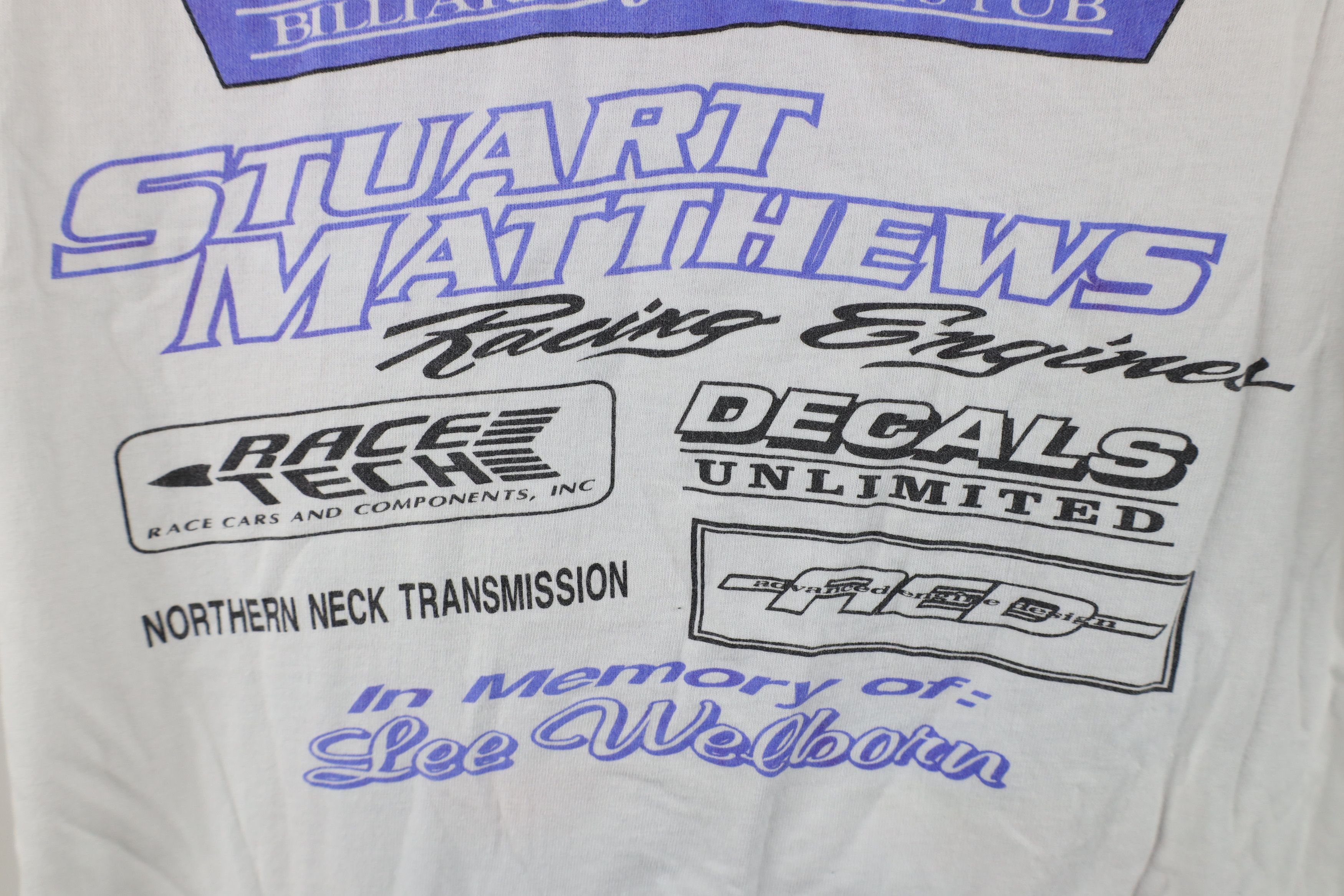 Vintage Vintage 90s Y2K Law Super Pro Dragster Racing T-Shirt White Size US M / EU 48-50 / 2 - 13 Thumbnail