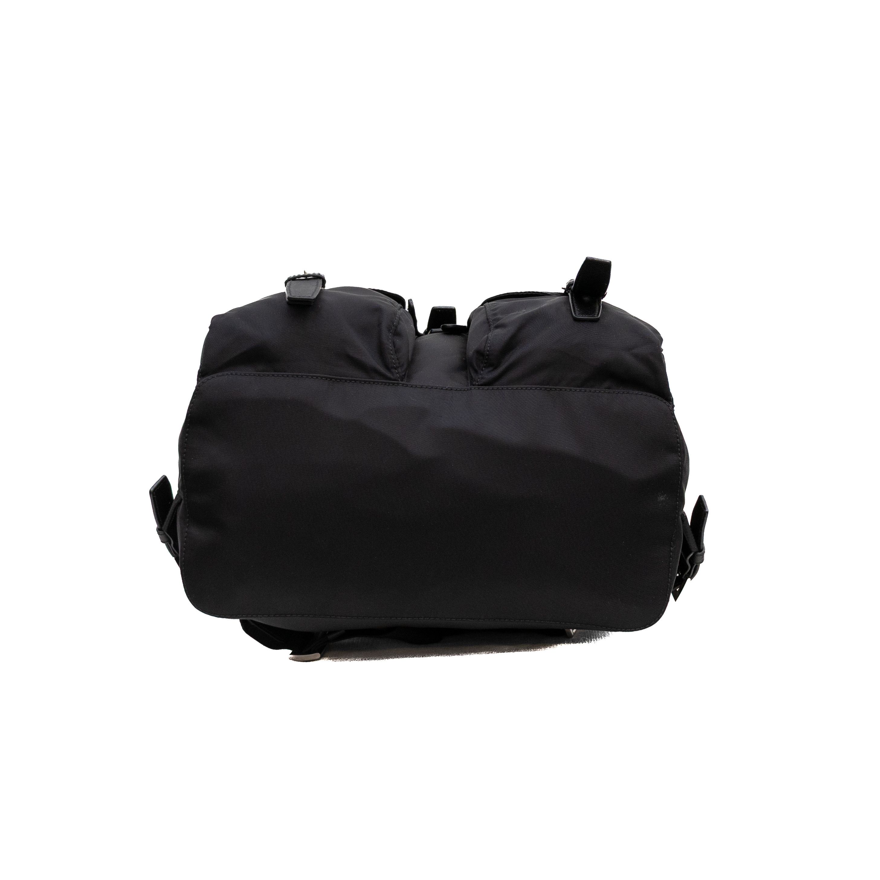Prada Prada Tessuto Nylon Saffiano Small Backpack Black Size ONE SIZE - 6 Thumbnail