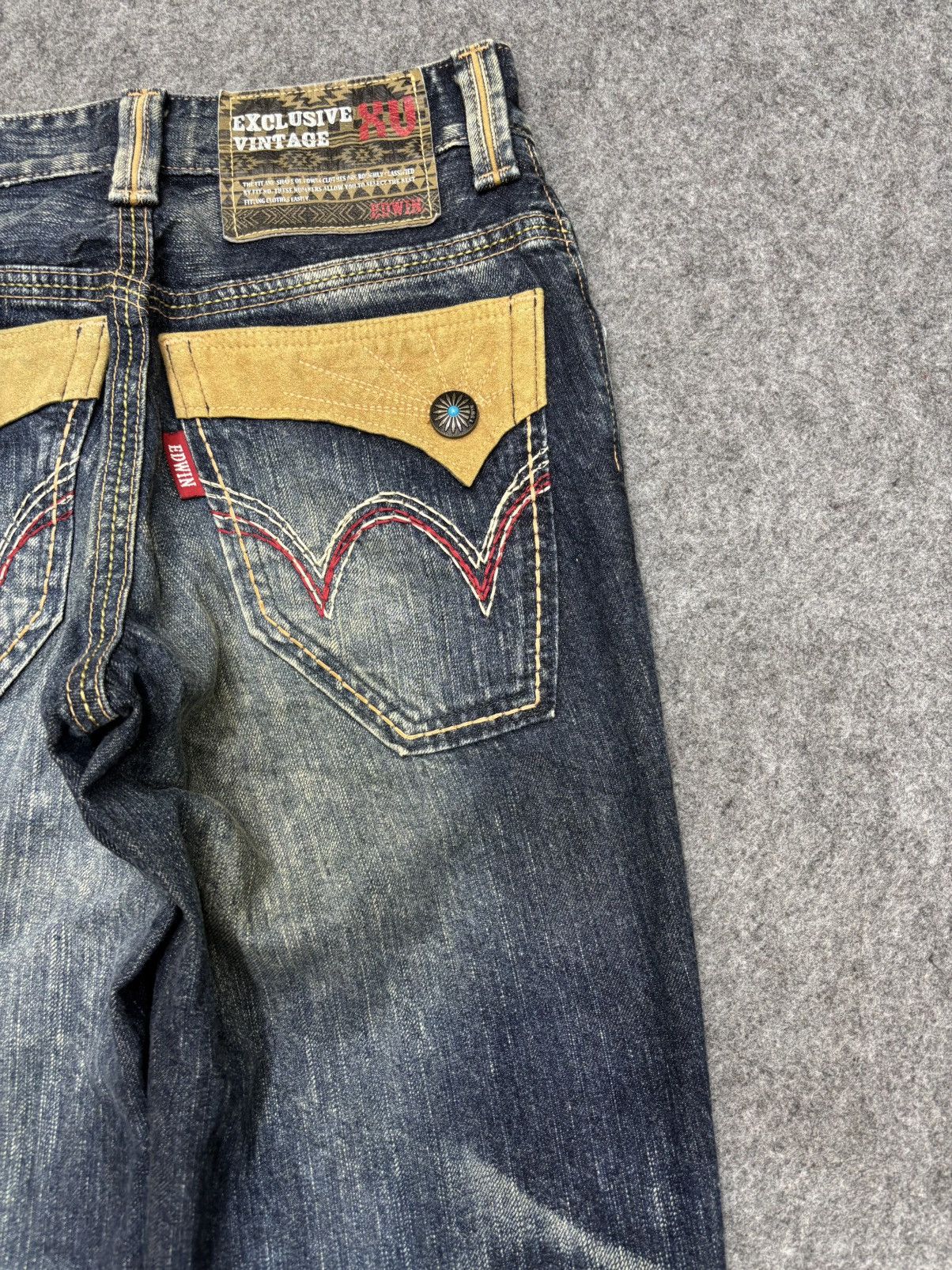 Edwin 💥Vintage Flare💥Edwin Sick Blue Stone Wash Flare Denim F645 Size US 28 / EU 44 - 9 Thumbnail