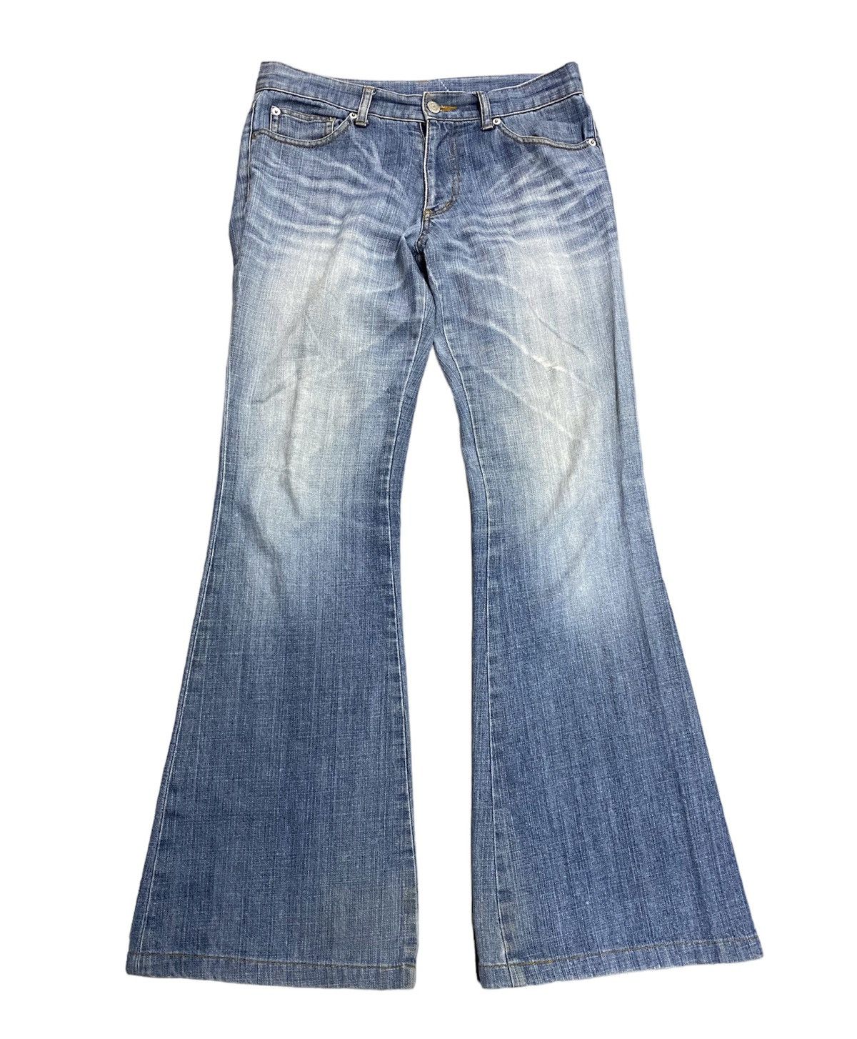 image of If Six Was Nine x Tornado Mart Japan vintage Tornado Mart Flare Jeans Pants in Blue, Men's (Size 30