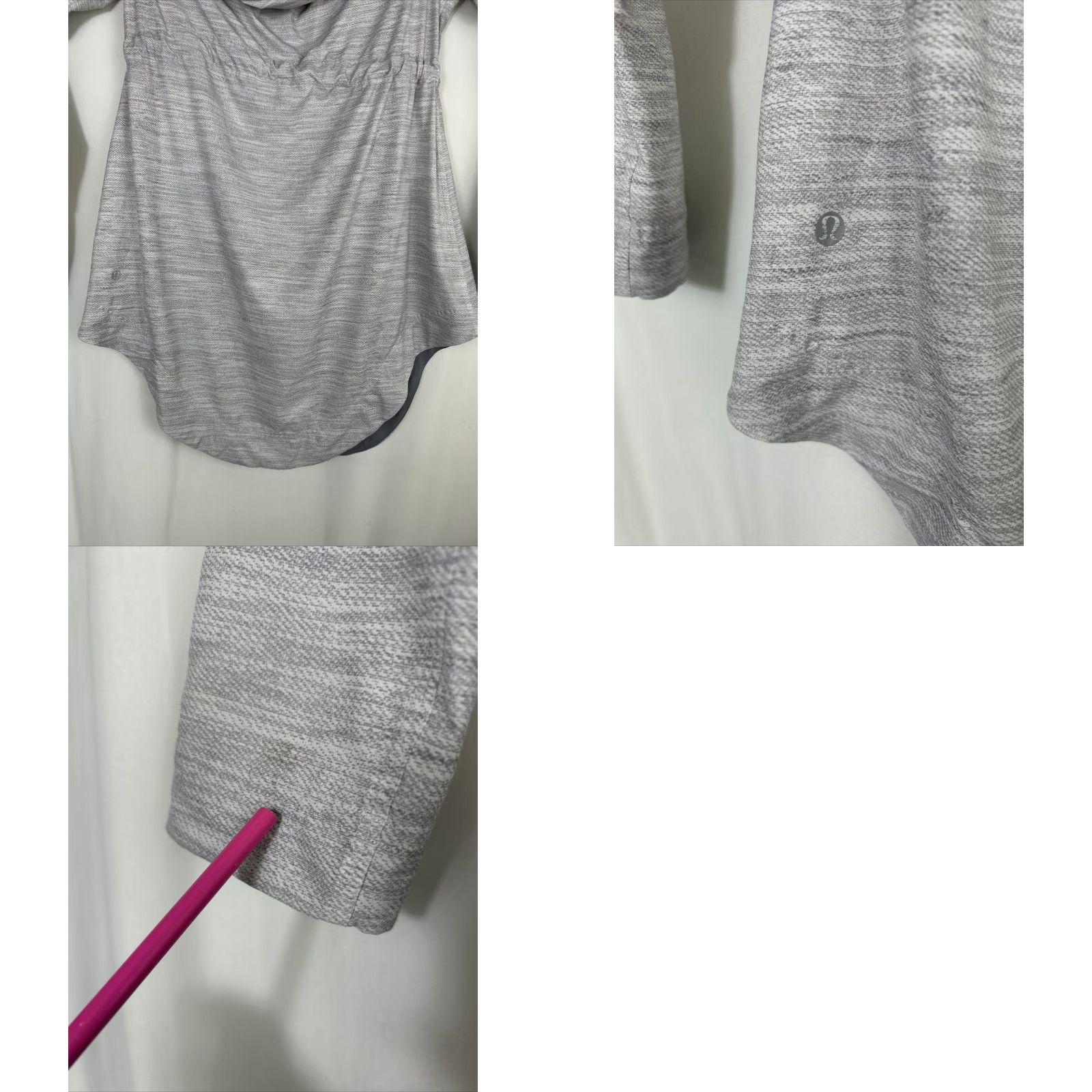 Lululemon Lululemon Womens Jacket Vitality Adirondack Zip Cinched Gray 4 Long Denim Polyester Shirt? Size S / US 4 / IT 40 - 10 Thumbnail