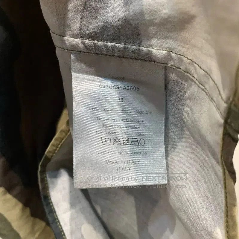Dior Dior Green Camo Cotton Short Sleeve Shirt . Size US S / EU 44-46 / 1 - 8 Thumbnail