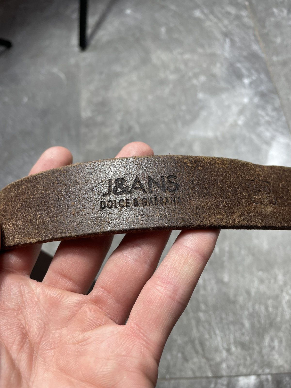 Dolce & Gabbana Vintage Dolce & Gabbana J&ANS Brown Leather Belt Y2K Size ONE SIZE - 4 Thumbnail