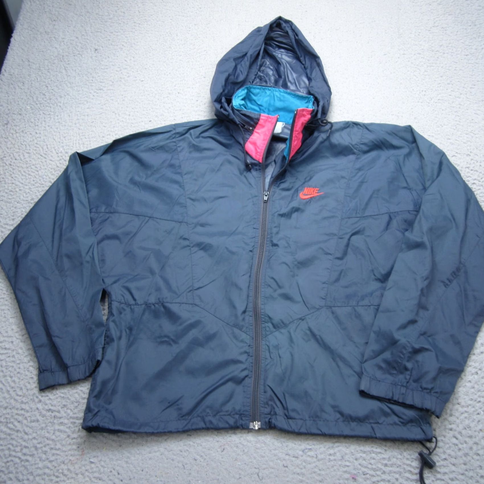 Nike VINTAGE Nike Jacket Mens S Blue Logo Windbreaker Track Nylon Running Gym Y2K Size US S / EU 44-46 / 1 - 2 Thumbnail
