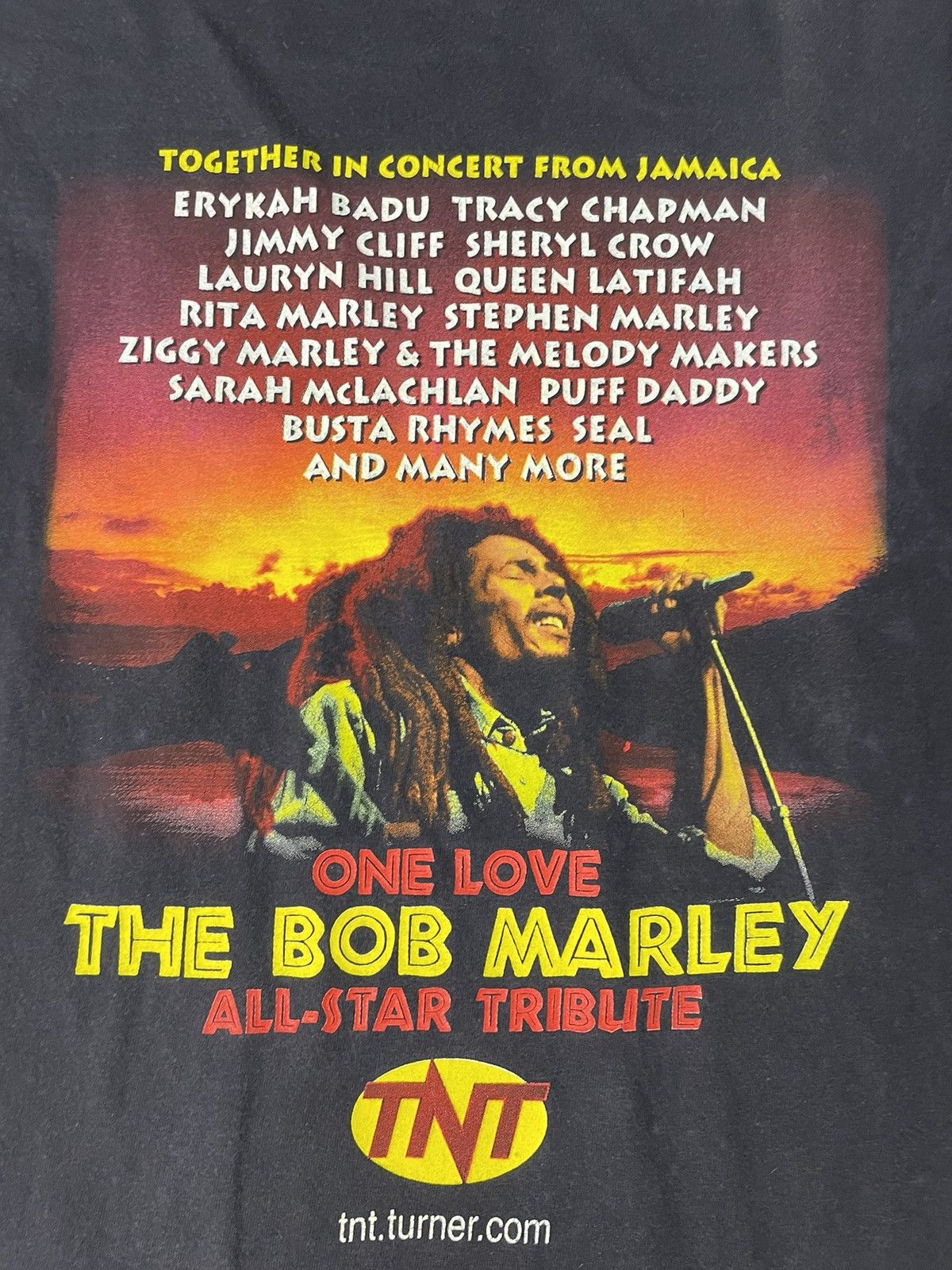 Bob Marley × Rap Tees × Vintage Vintage Bob Marley One Love All Star Tribute Shirt Size US L / EU 52-54 / 3 - 5 Thumbnail