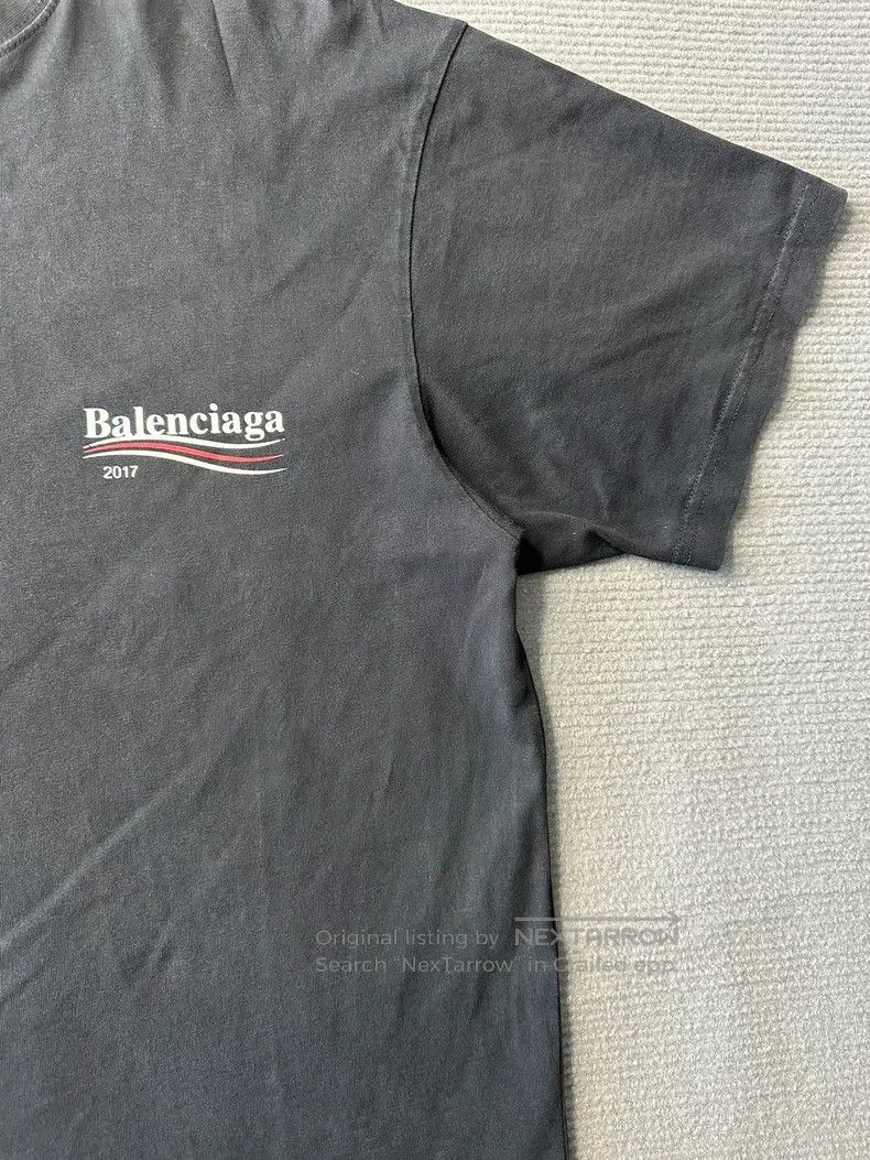 Balenciaga Balenciaga Black Cola Wave Logo Short Sleeve T-Shirt Size US XS / EU 42 / 0 - 4 Thumbnail