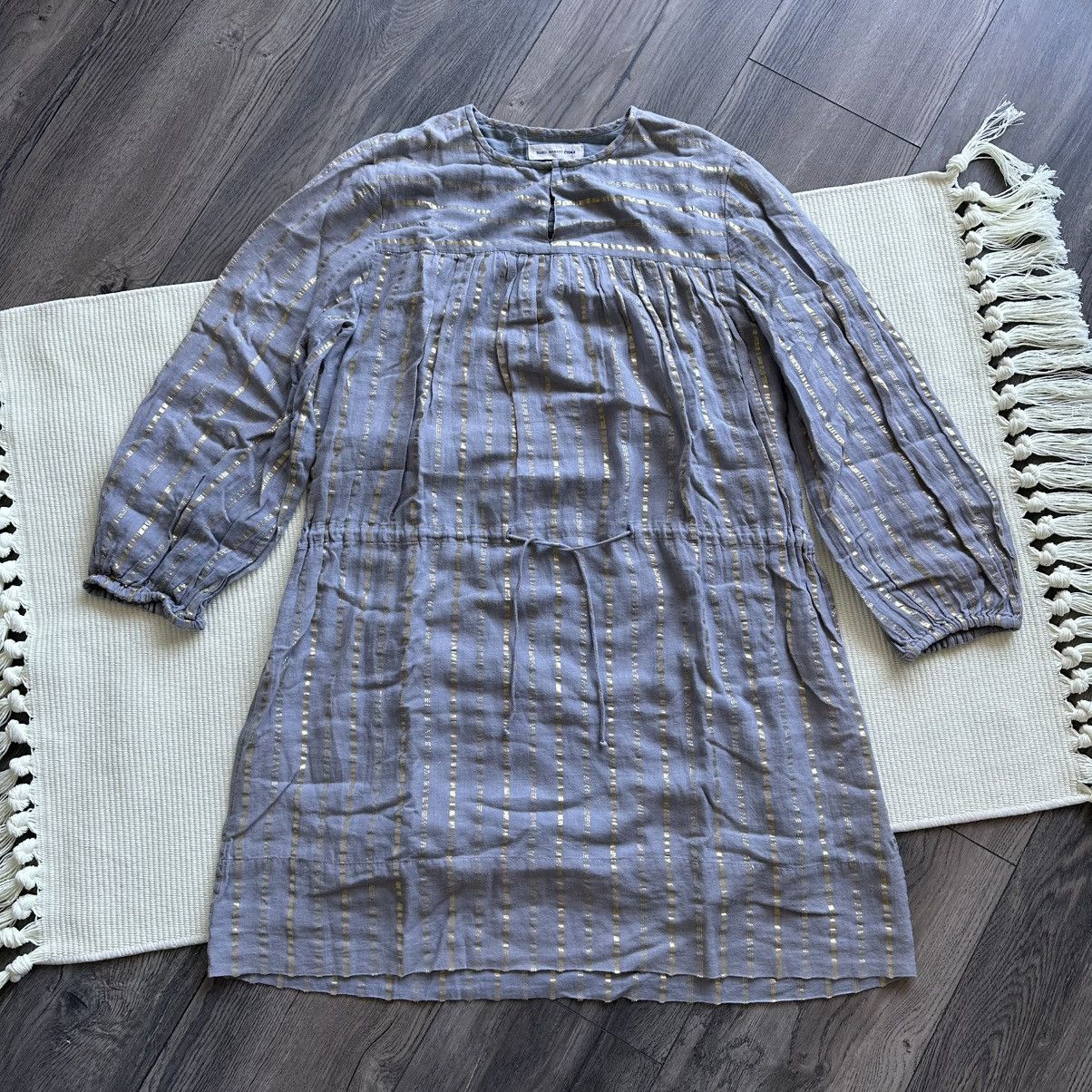 Isabel Marant Etoile Isabel Marant Etoile Salome Metallic Stripe Mini Dress Size XS / US 0-2 / IT 36-38 - 1 Thumbnail
