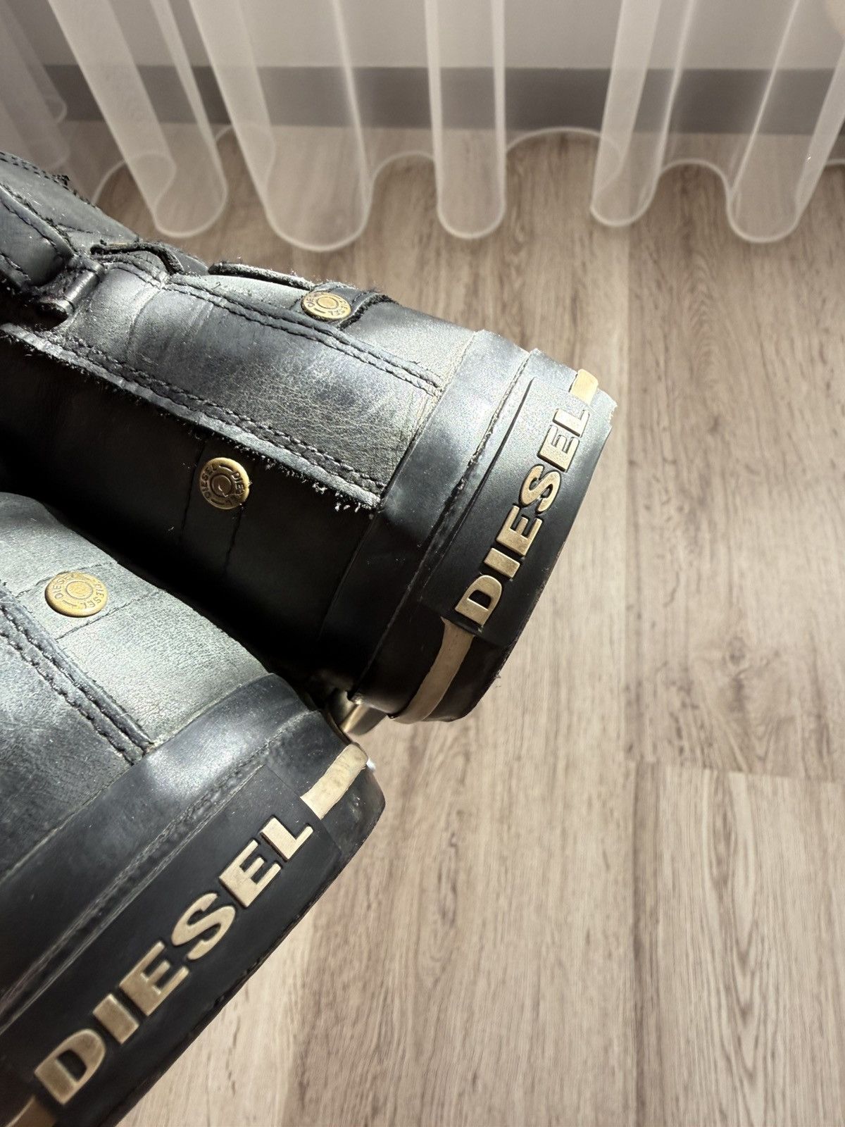 Diesel Diesel Expo Zip Leather Boots US 7.5 Black Side Zip Size US 7.5 / EU 40-41 - 14 Thumbnail