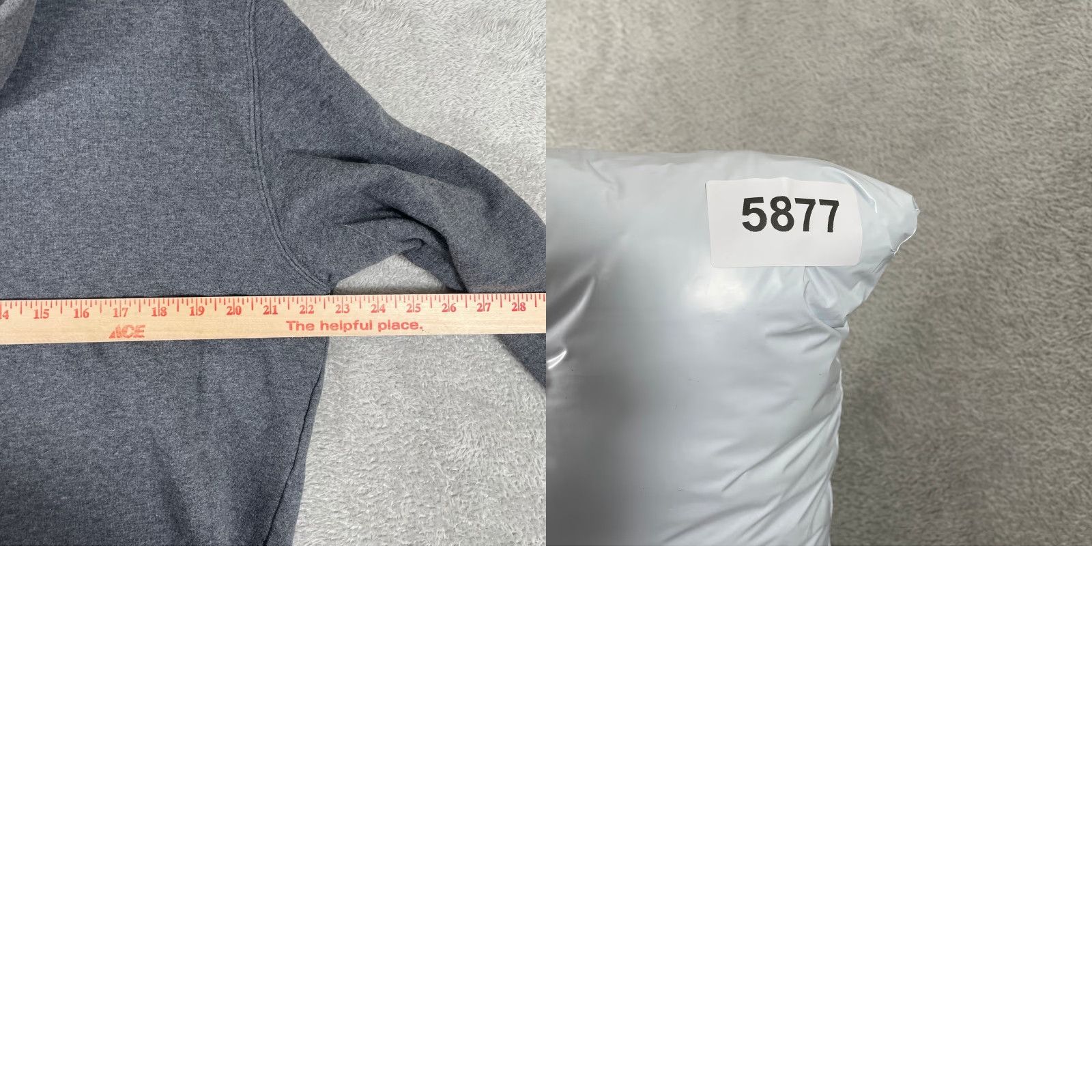 Elwood Elwood Zip Up Hoodie Mens XL Gray Removable Hood Zipper Logo Sweatshirt Streetwear Grunge Size US XL / EU 56 / 4 - 8 Thumbnail
