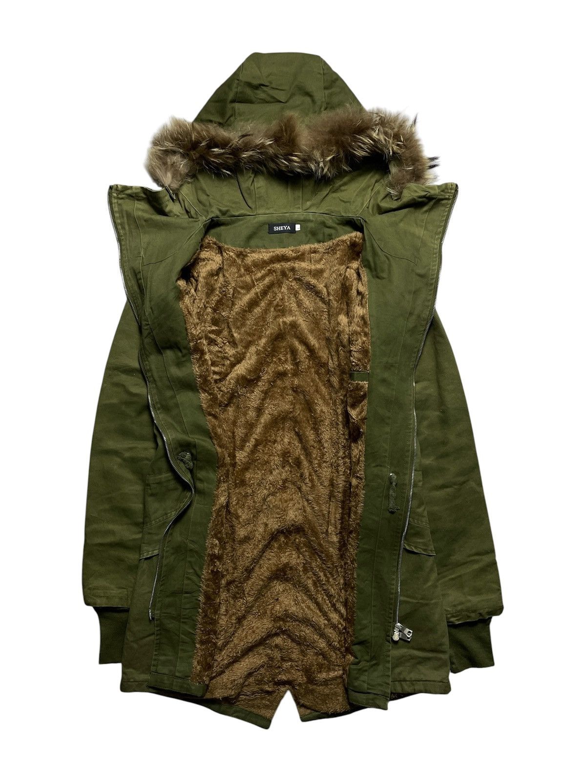 BUFFALO BOBS 2000’s Sheeya - Cyber Military Style Fur Jacket Size US M / EU 48-50 / 2 - 1 Thumbnail