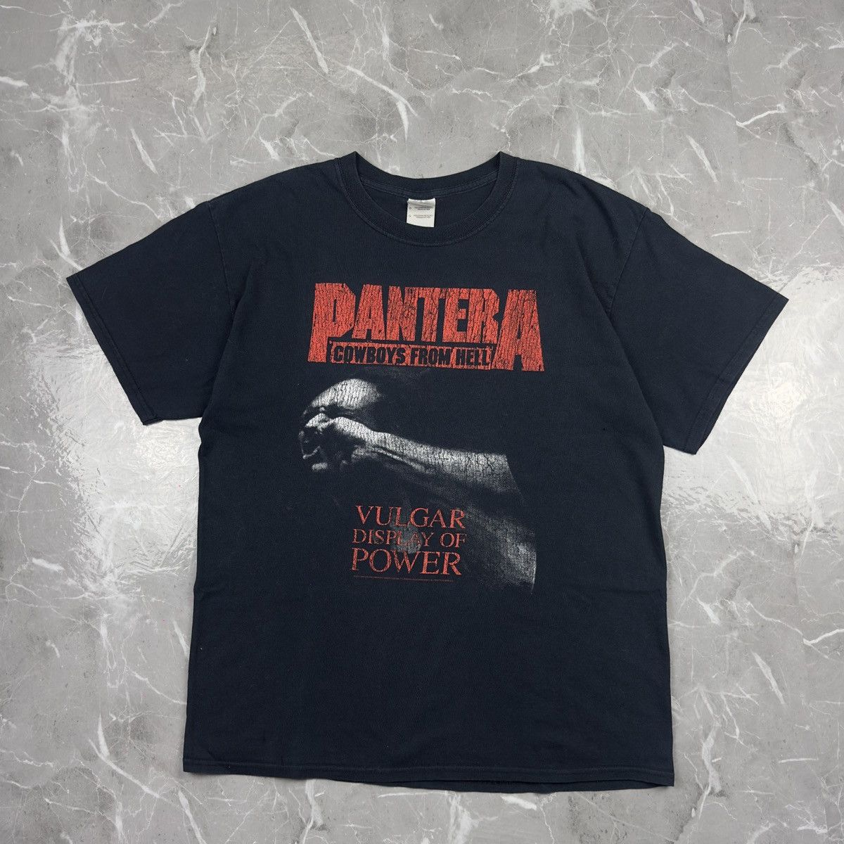 Gildan Rare Vintage 2000s PANTERA Vulgar Display Of Power T-Shirt Size US L / EU 52-54 / 3 - 1 Thumbnail