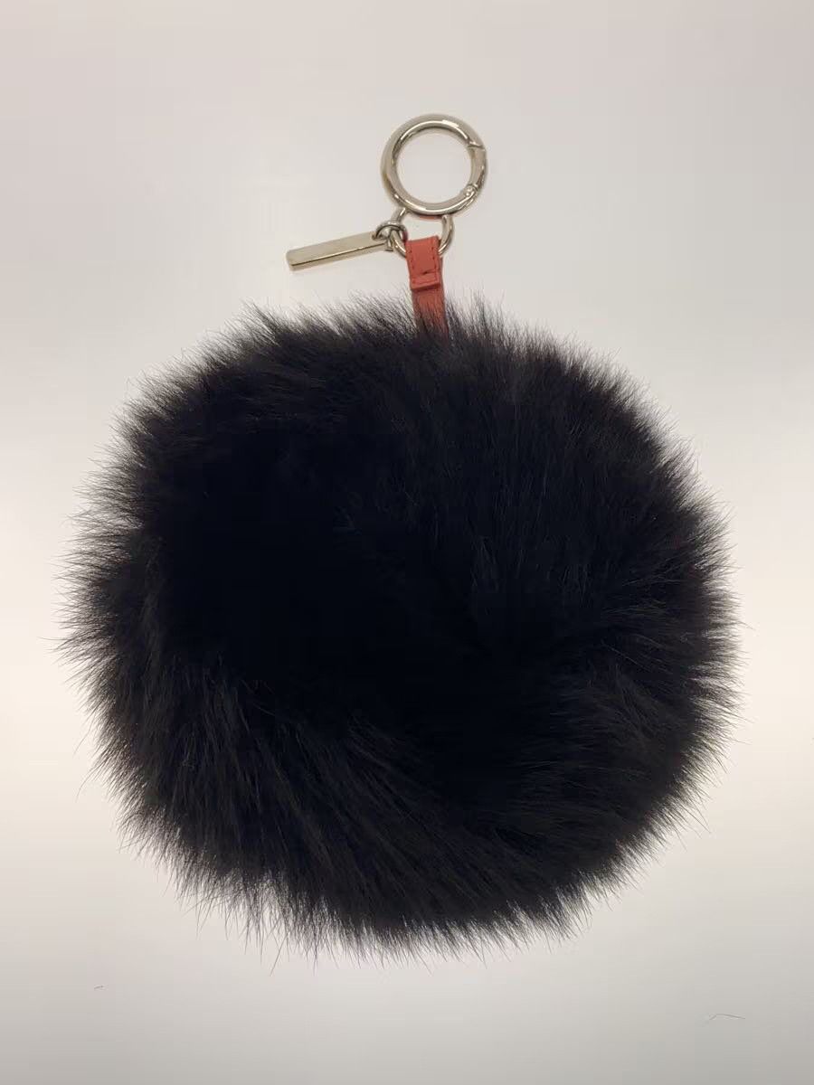 Fendi Fendi Fur Charm Keychain Black Size ONE SIZE - 2 Thumbnail
