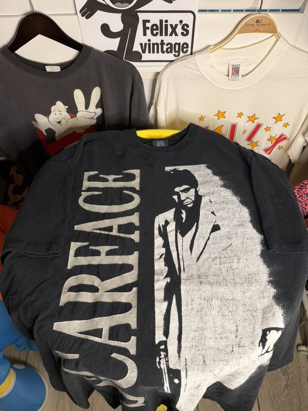 Vintage Vintage 1990s Scarface t-shirt Size US XXL / EU 58 / 5 - 5 Thumbnail