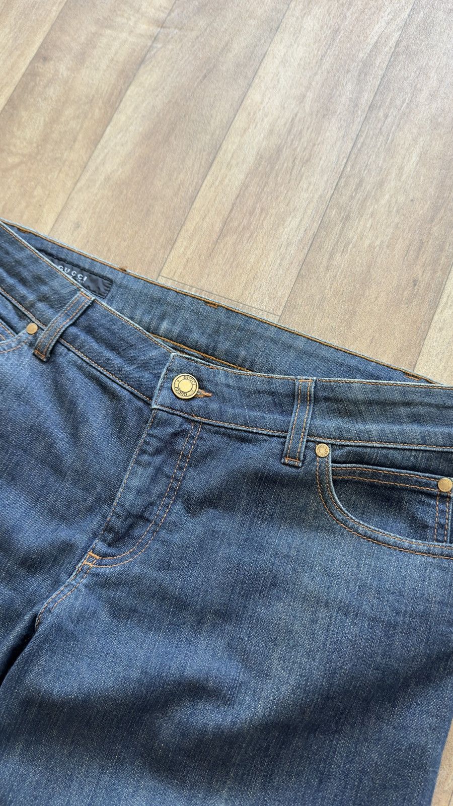 Gucci Gucci Archive Embroidered "G" Logo Denim Jeans Made in Italy Size 30" / US 8 / IT 44 - 11 Thumbnail