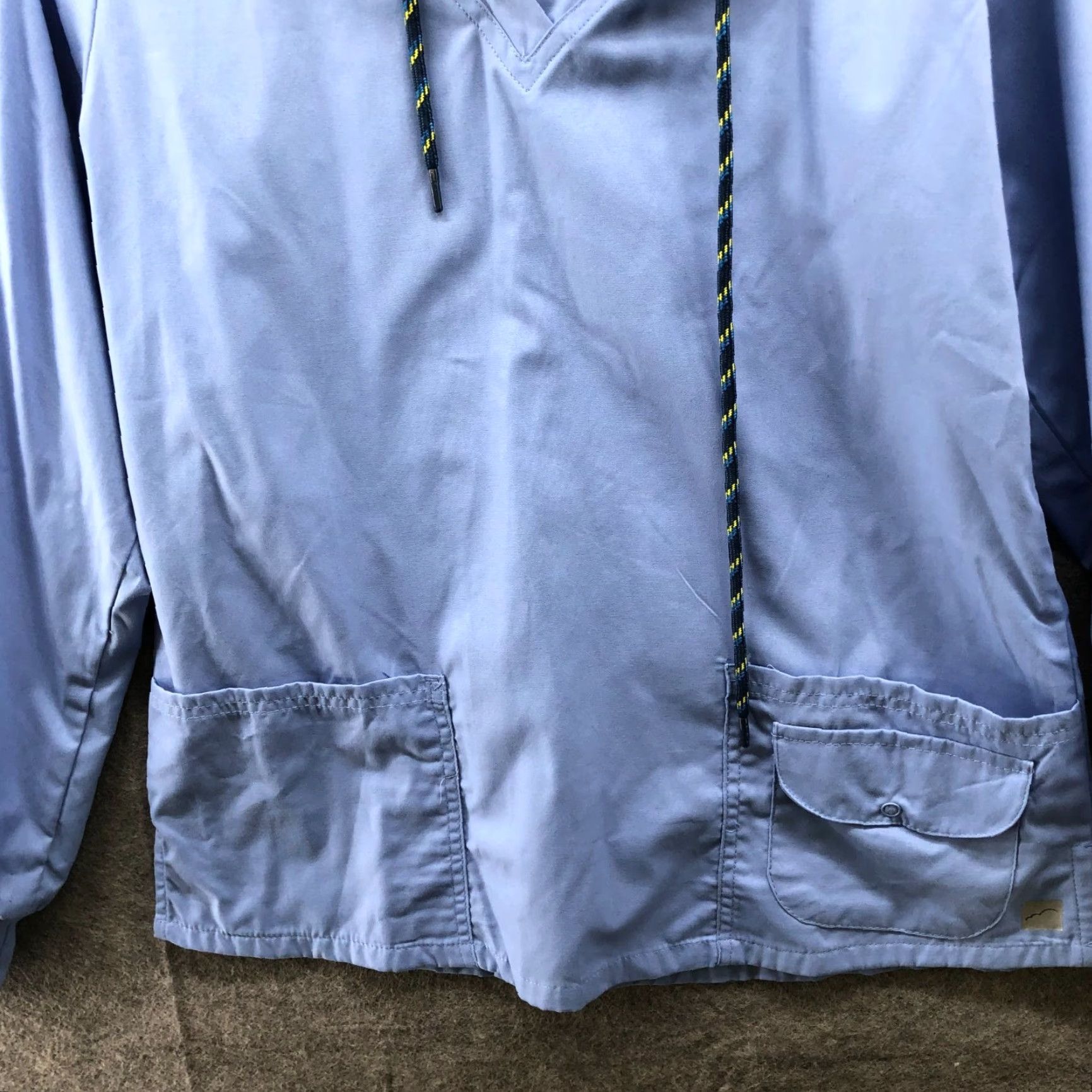 Vintage NWT Butter-Soft Scrub Hoodie Womens S Ceil Blue 4 Pocket Core Long Sleeve Shirt Size S / US 4 / IT 40 - 4 Thumbnail