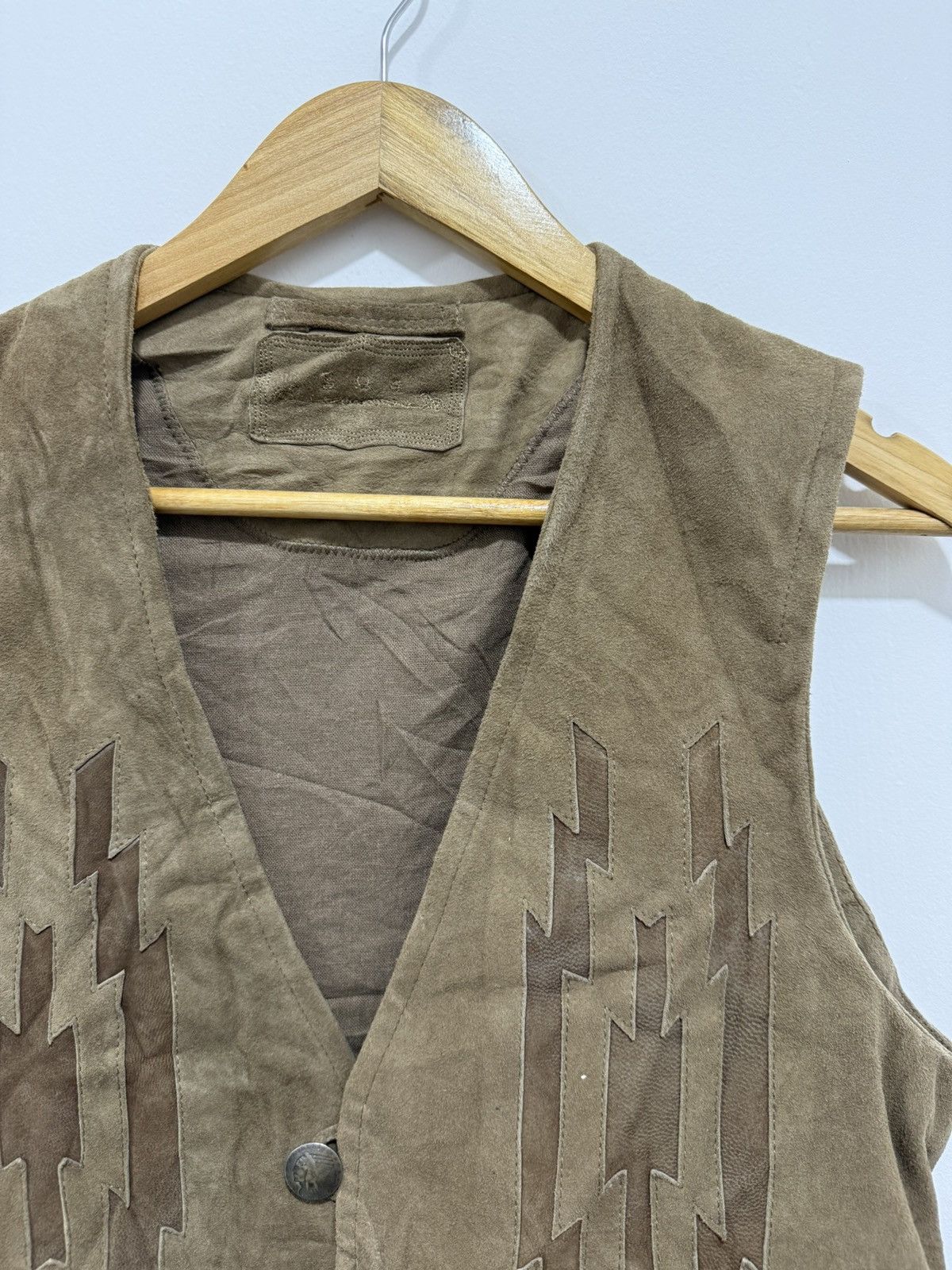 Japanese Brand × Leather G.O.A Suede Leather Vest Size US M / EU 48-50 / 2 - 3 Thumbnail