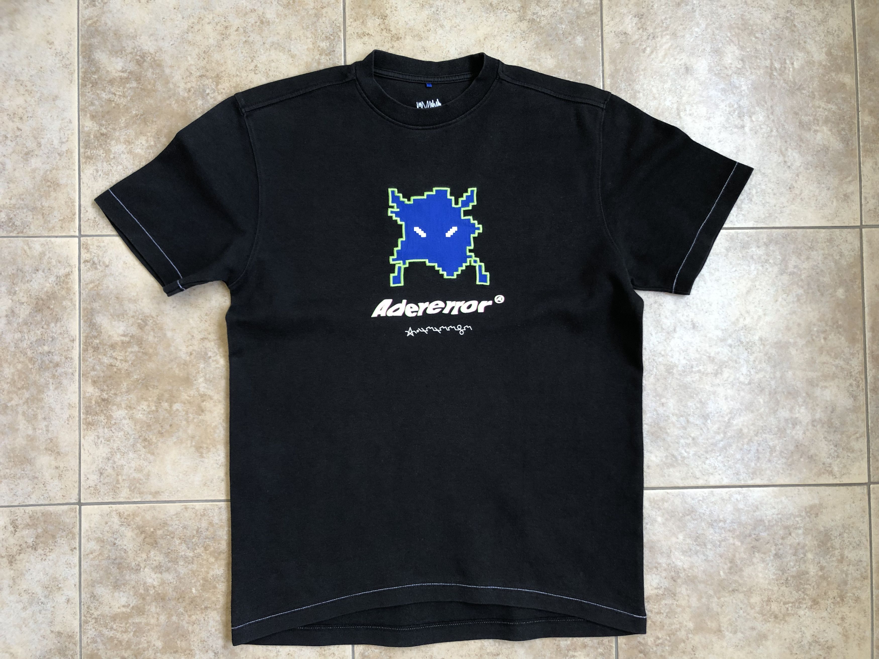 ★ADERERROR★ Tap tshirt Noir Ader Error - Fail Tape Logo T-shirt | HBX - Globally Curated