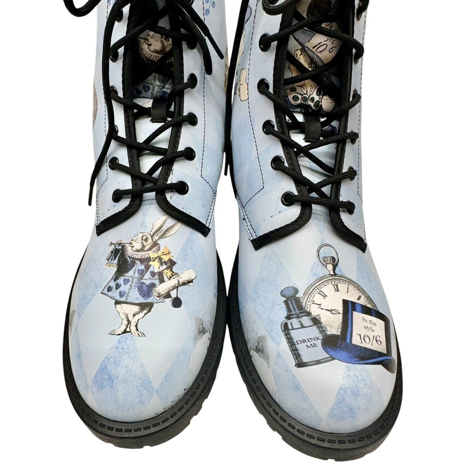Alice Hollywood Blue Alice in Wonderland Boots (JPREGB2) Sz-11 Men’s Size US 11 / EU 44 - 3 Thumbnail