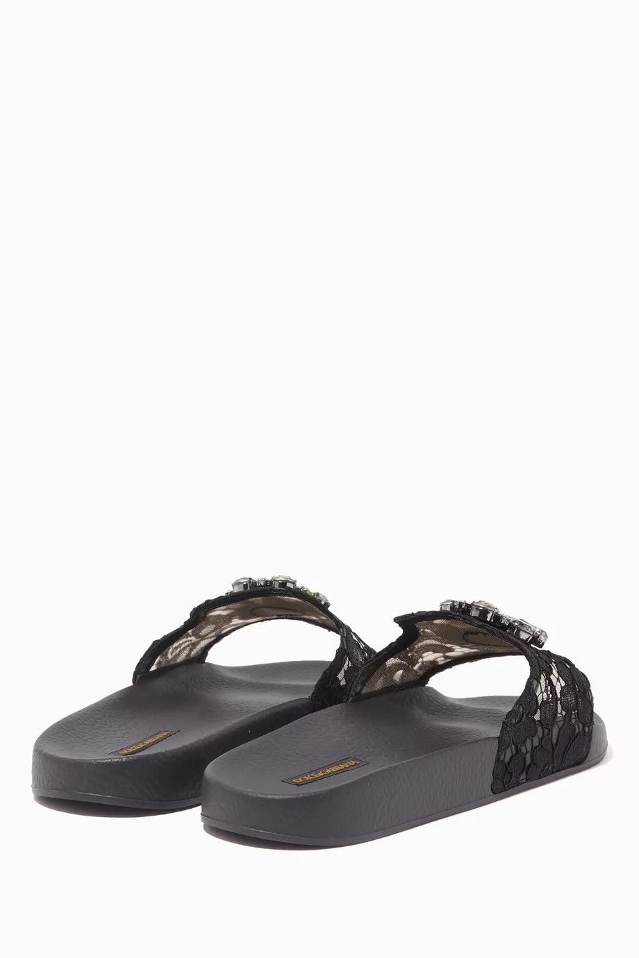 Dolce & Gabbana o1y0925 Slippers in Black Size US 4 / IT 34 - 2 Thumbnail