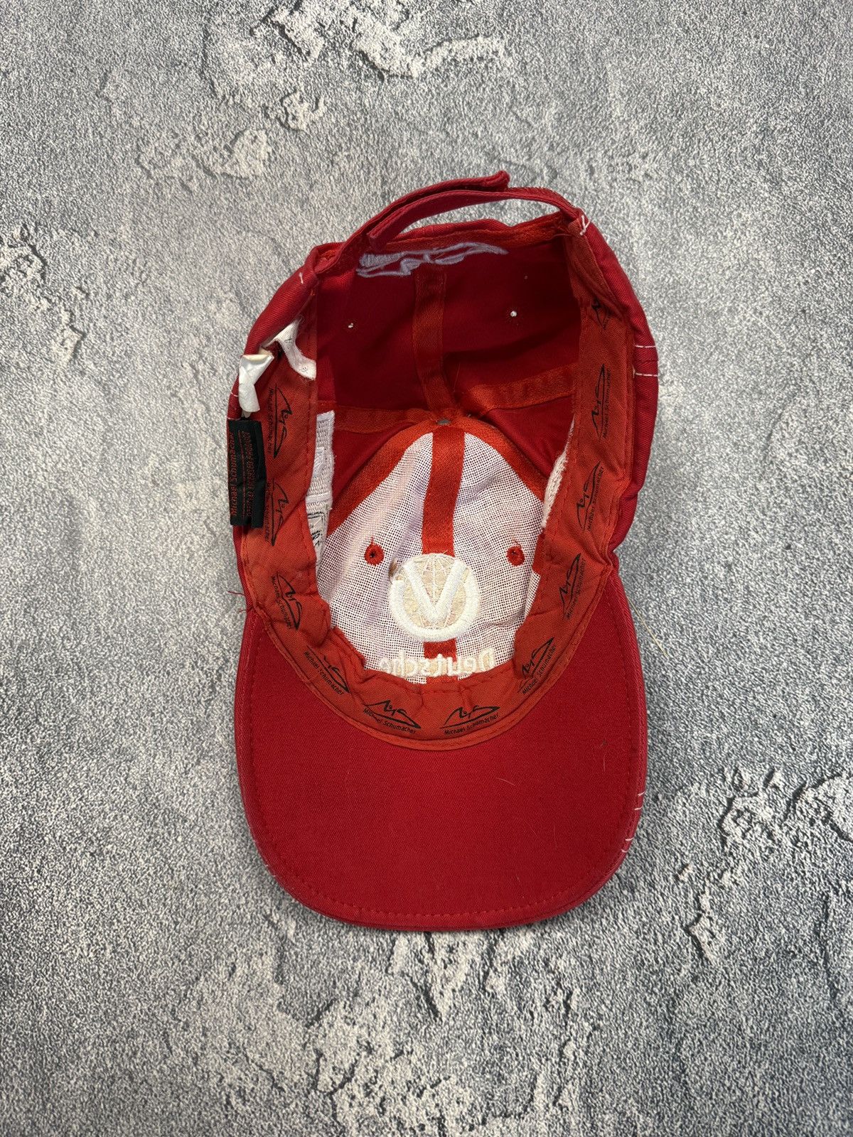Ferrari Vintage F1 World Champion Michael Schumacher Ferrari Cap Size ONE SIZE - 6 Thumbnail