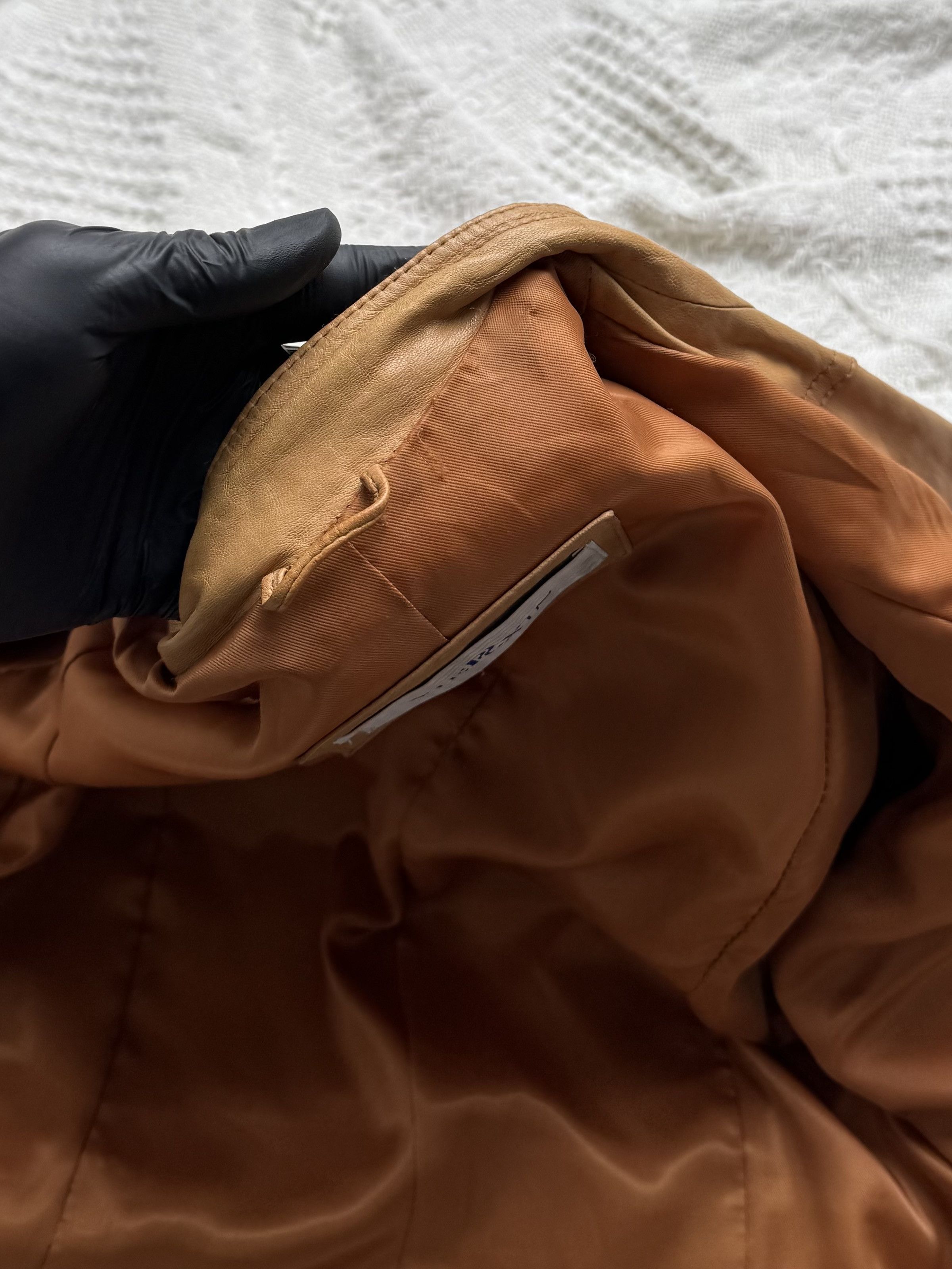 Vintage Vintage Leather Jacket Button Front Tailored Classic Size L / US 10 / IT 46 - 13 Thumbnail
