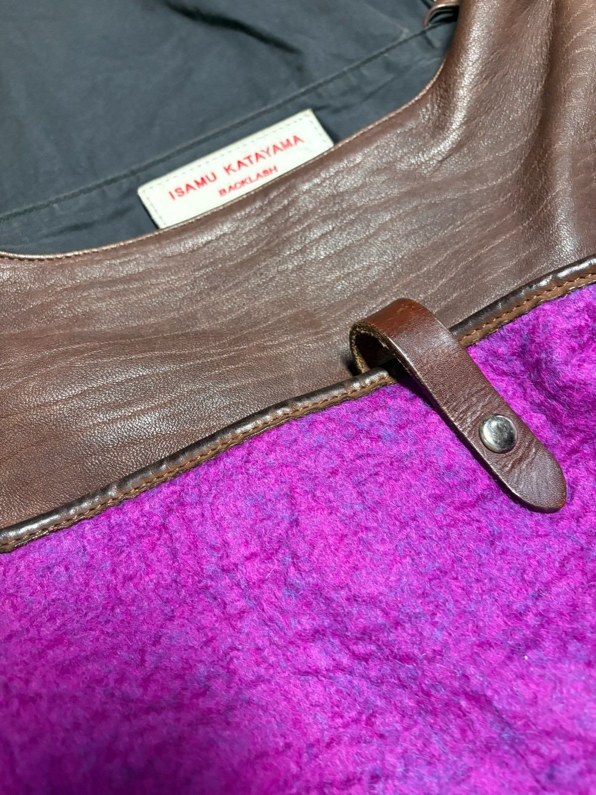 Isamu Katayama Backlash Backlash by Isamu Katayama Leather Shoulder Bag Size ONE SIZE - 5 Thumbnail