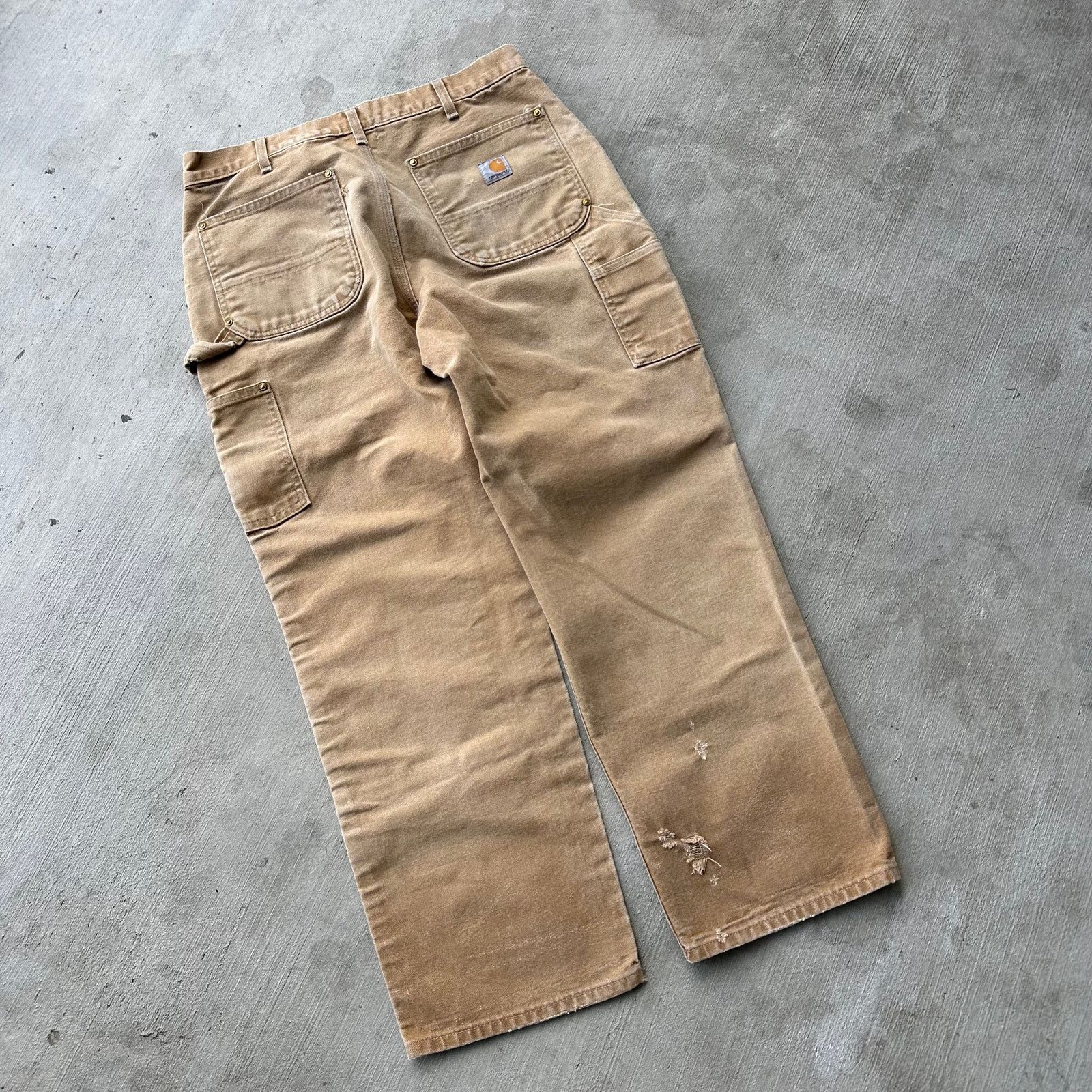 Carhartt × Vintage Carhartt brown double knee work wear carpenter pants Size US 32 / EU 48 - 5 Thumbnail