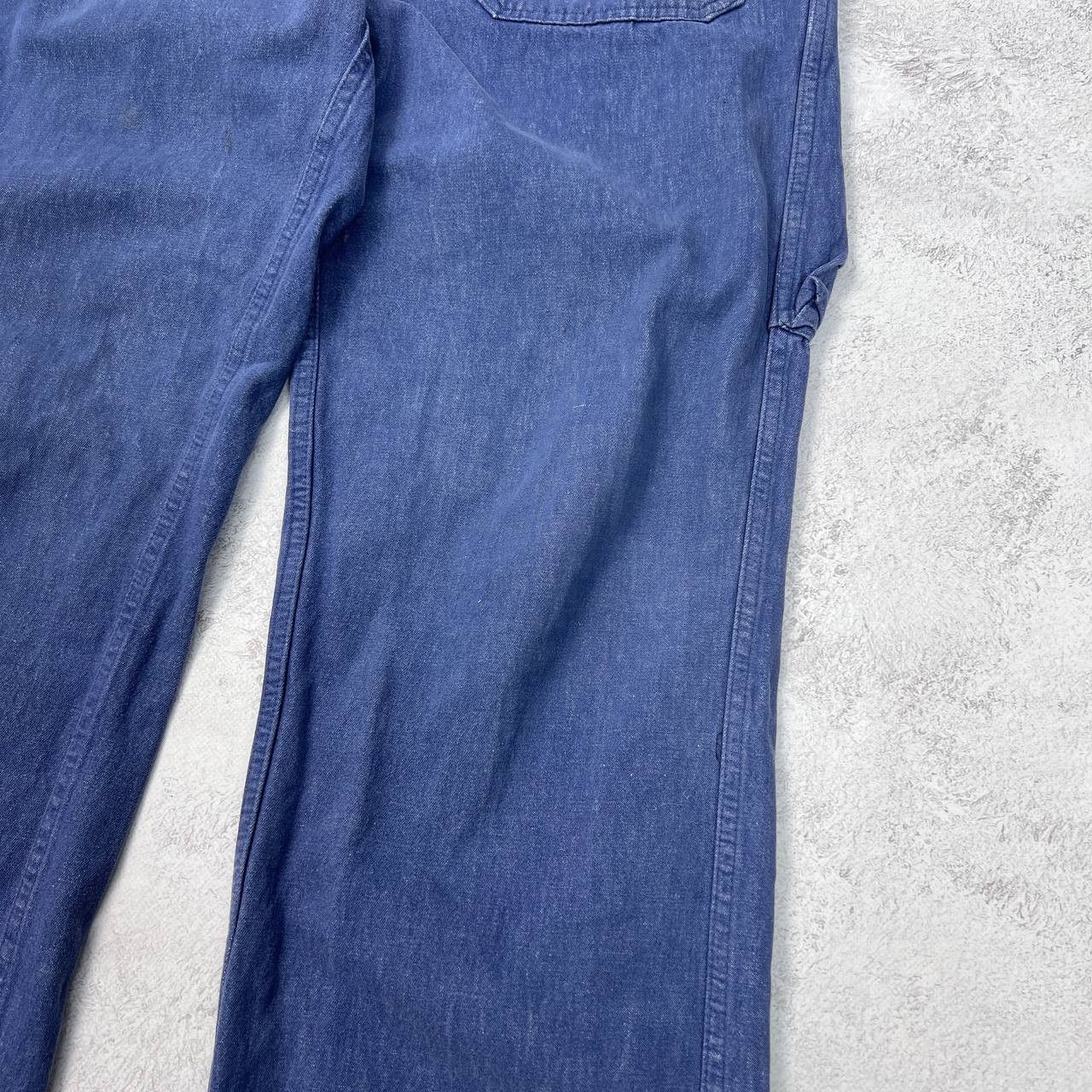Le Laboureur Vintage 80s French Workwear Faded Sanfor Pants Size US 38 / EU 54 - 7 Thumbnail