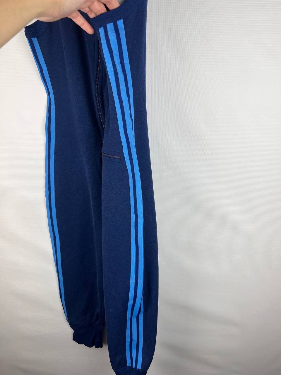 Adidas Vintage 70s Adidas Overall Suit Size 38 BlueZip Size US 38 / EU 54 - 9 Thumbnail