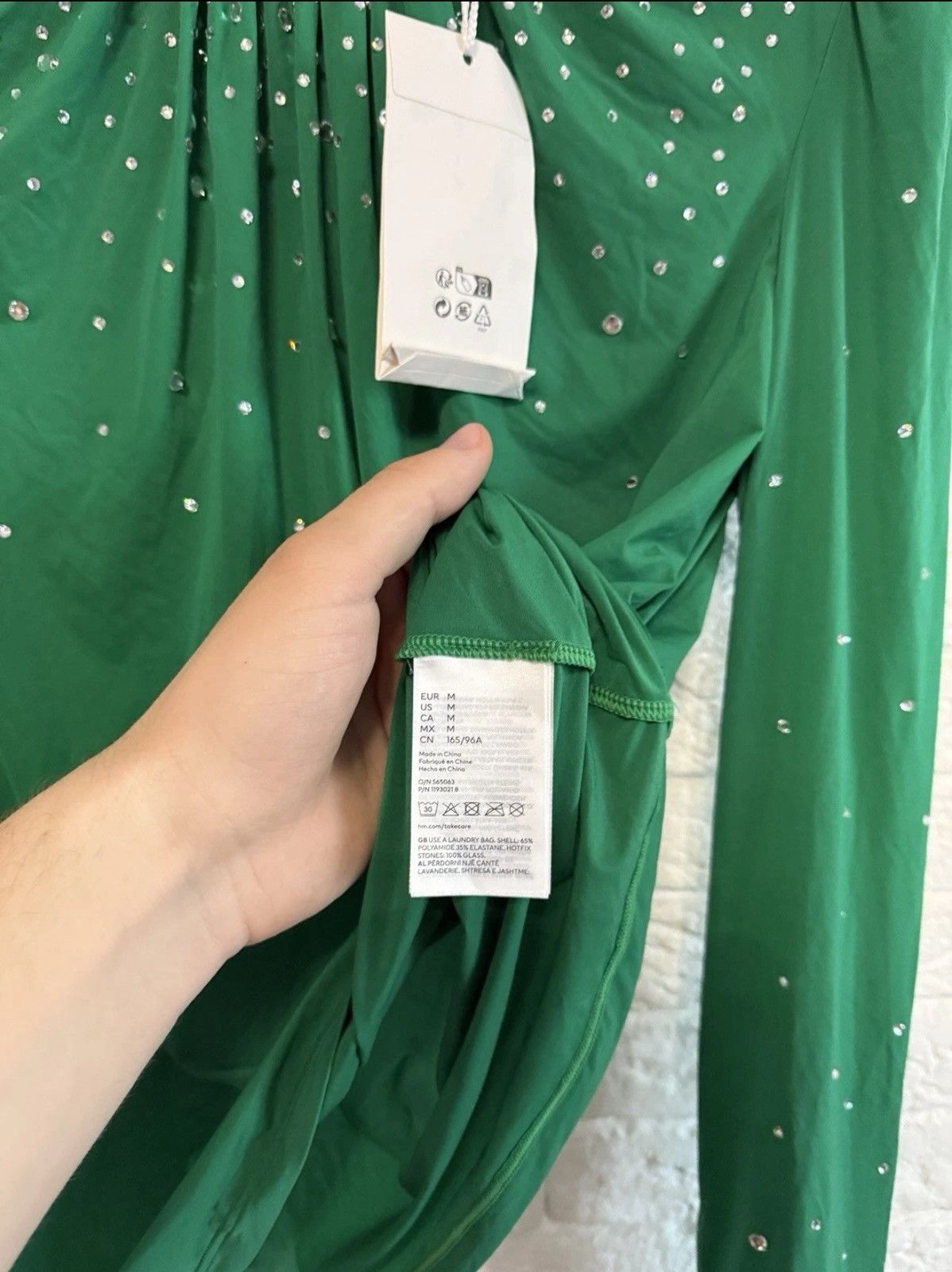 H&M × Paco Rabanne Paco Rabanne x HM Brand New Top Blouse With Rhinestones Sz M Size M / US 6-8 / IT 42-44 - 8 Thumbnail
