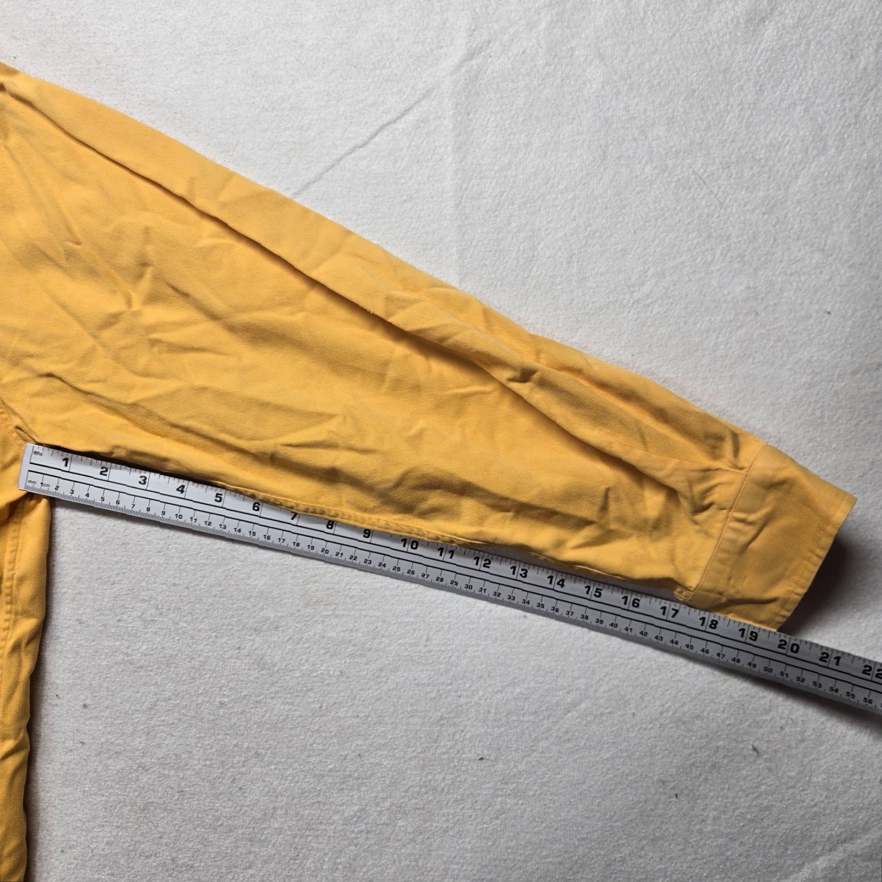 Vintage John Ashford Shirt Adult L Yellow Long Sleeve Button-Down Regular Mens Size US L / EU 52-54 / 3 - 5 Thumbnail