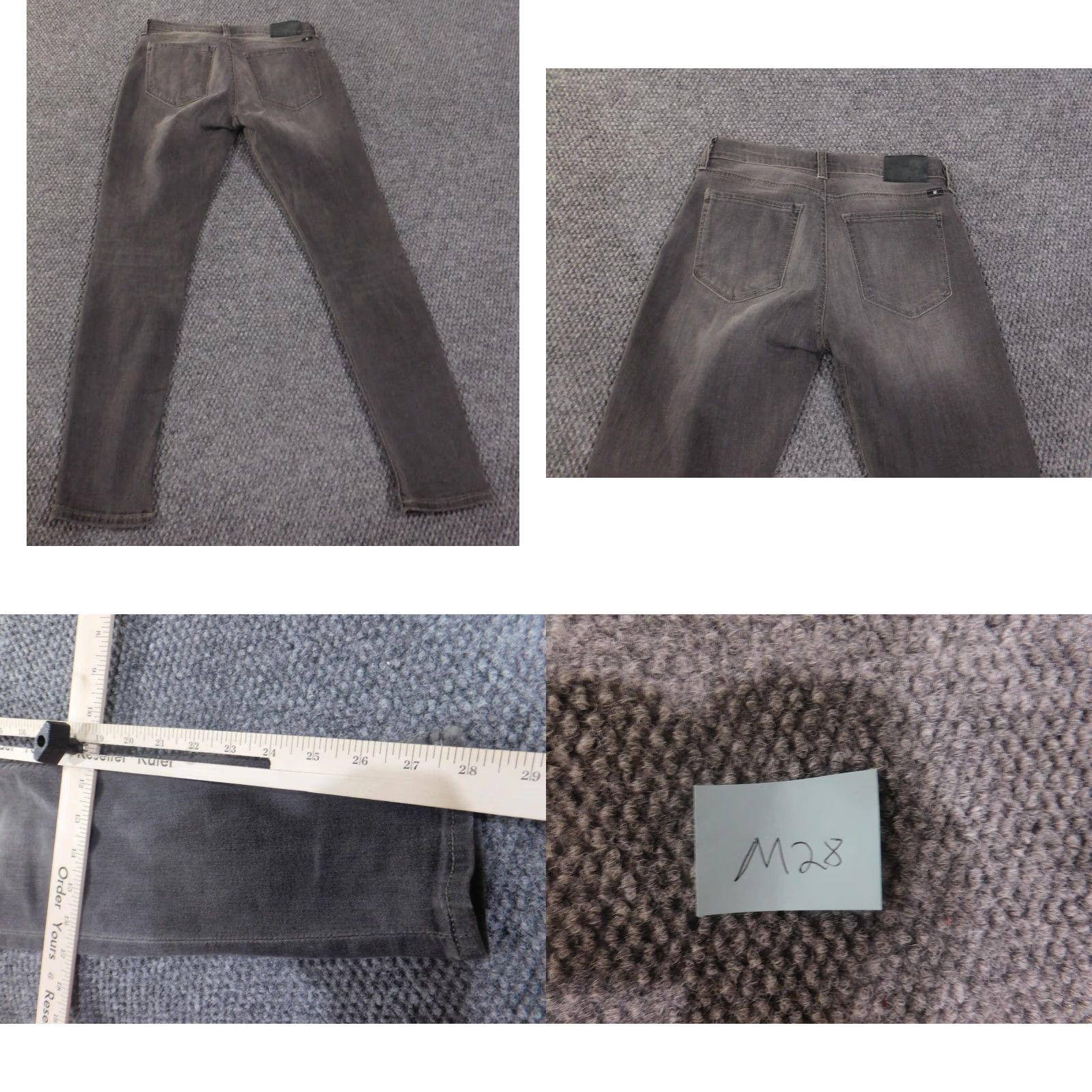 Lucky Brand Lucky Brand Jeans Women Jegging Gray Denim Stretch 4/27 Brook Legging 27 in Inseam 28 in Regular Rise Mid Designer Flower Size 27" / US 4 / IT 40 - 8 Thumbnail
