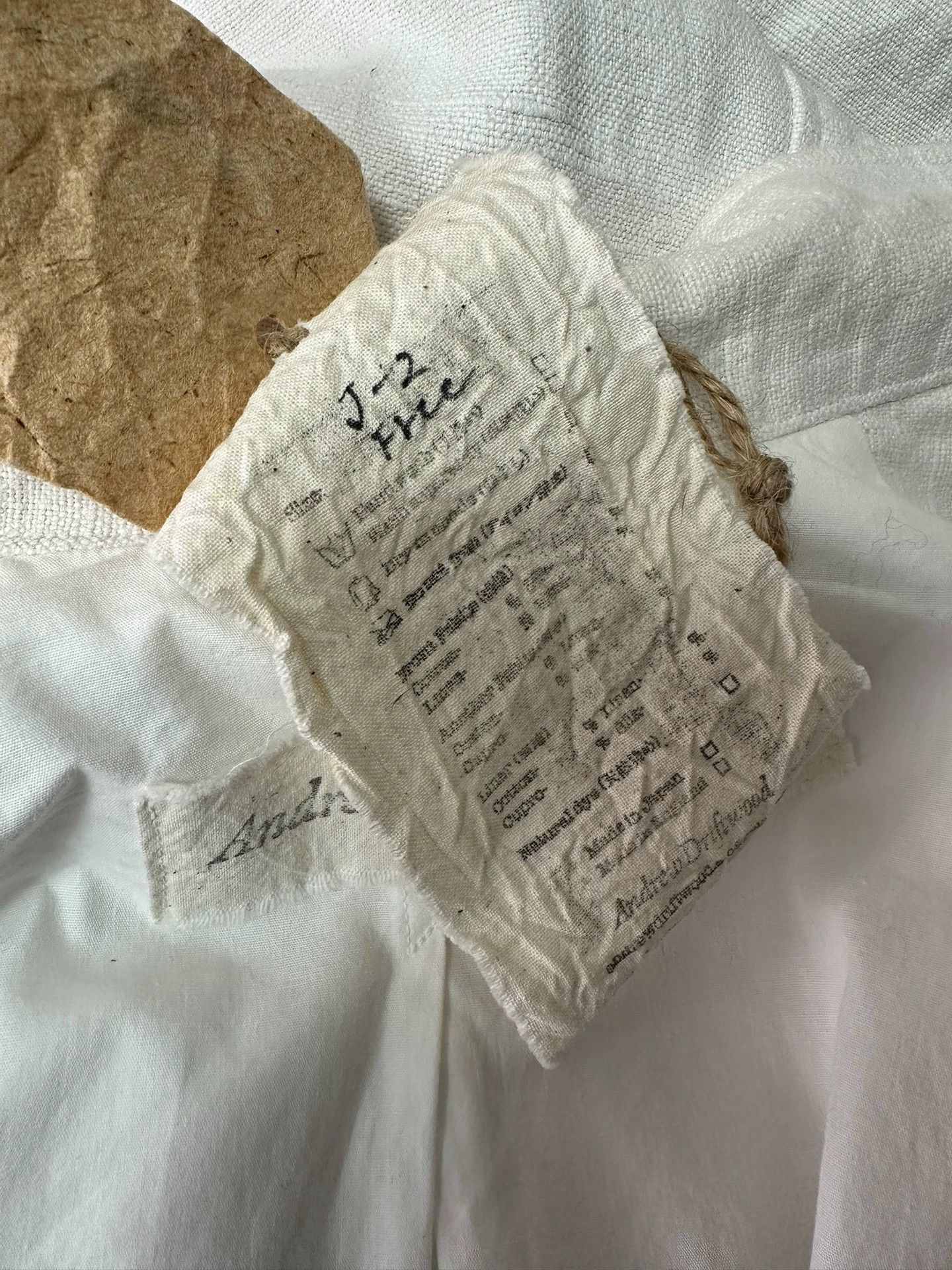 Other Andrew Driftwood Antique Linen Tea-Dyed Jacket Size US S / EU 44-46 / 1 - 8 Thumbnail