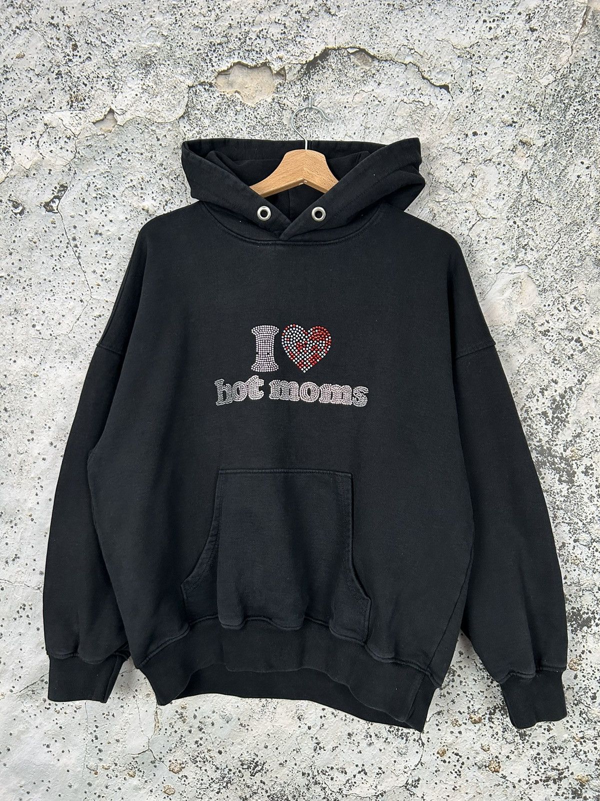 Other Streetwear I Love Hot Moms Hoodie Boxy Fit Baggy Streetwear Japanese Grailed