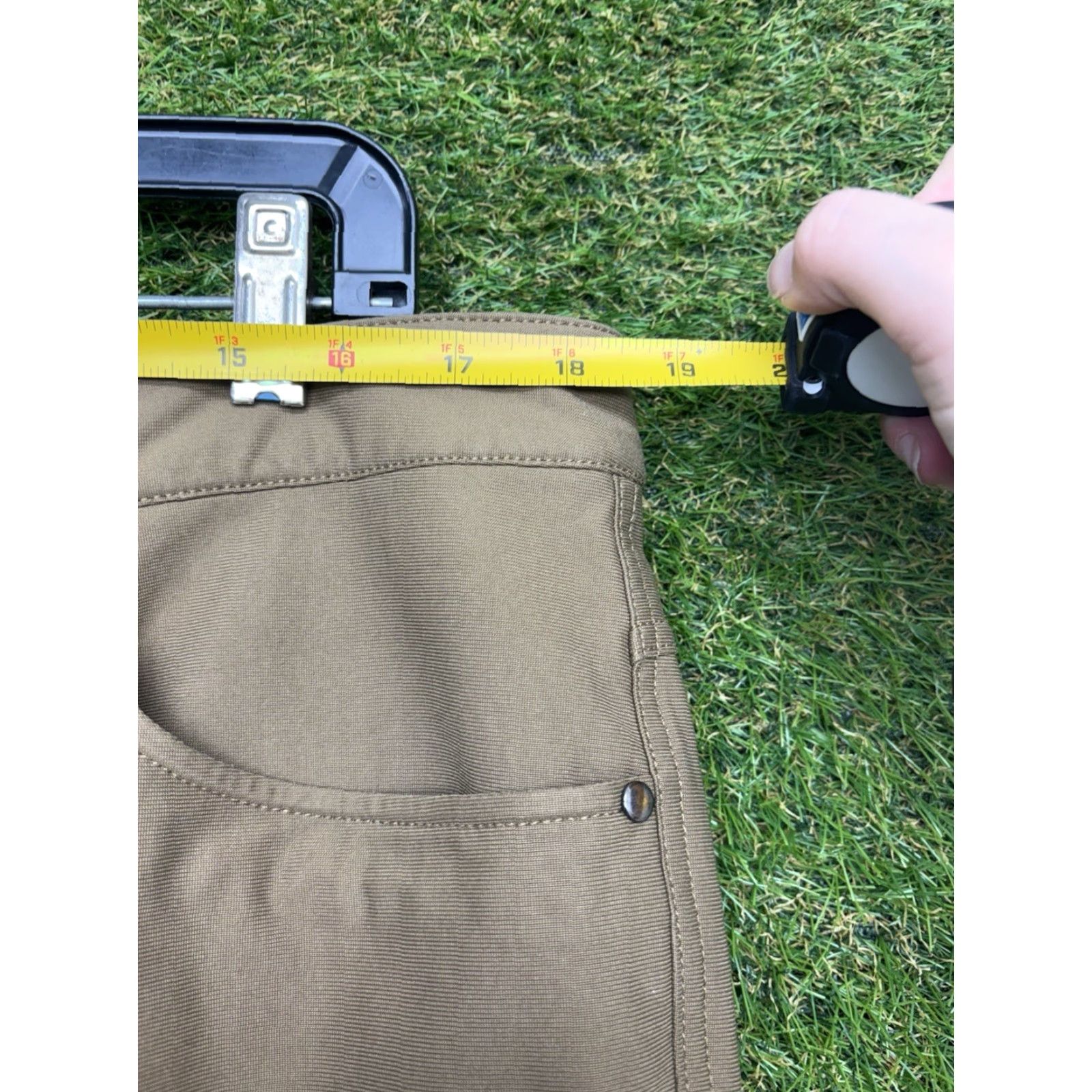 Vintage 7 Diamonds Slim Fit Chino Pants Mens 36 28 Brown Casual Preppy Size US 36 / EU 52 - 2 Thumbnail