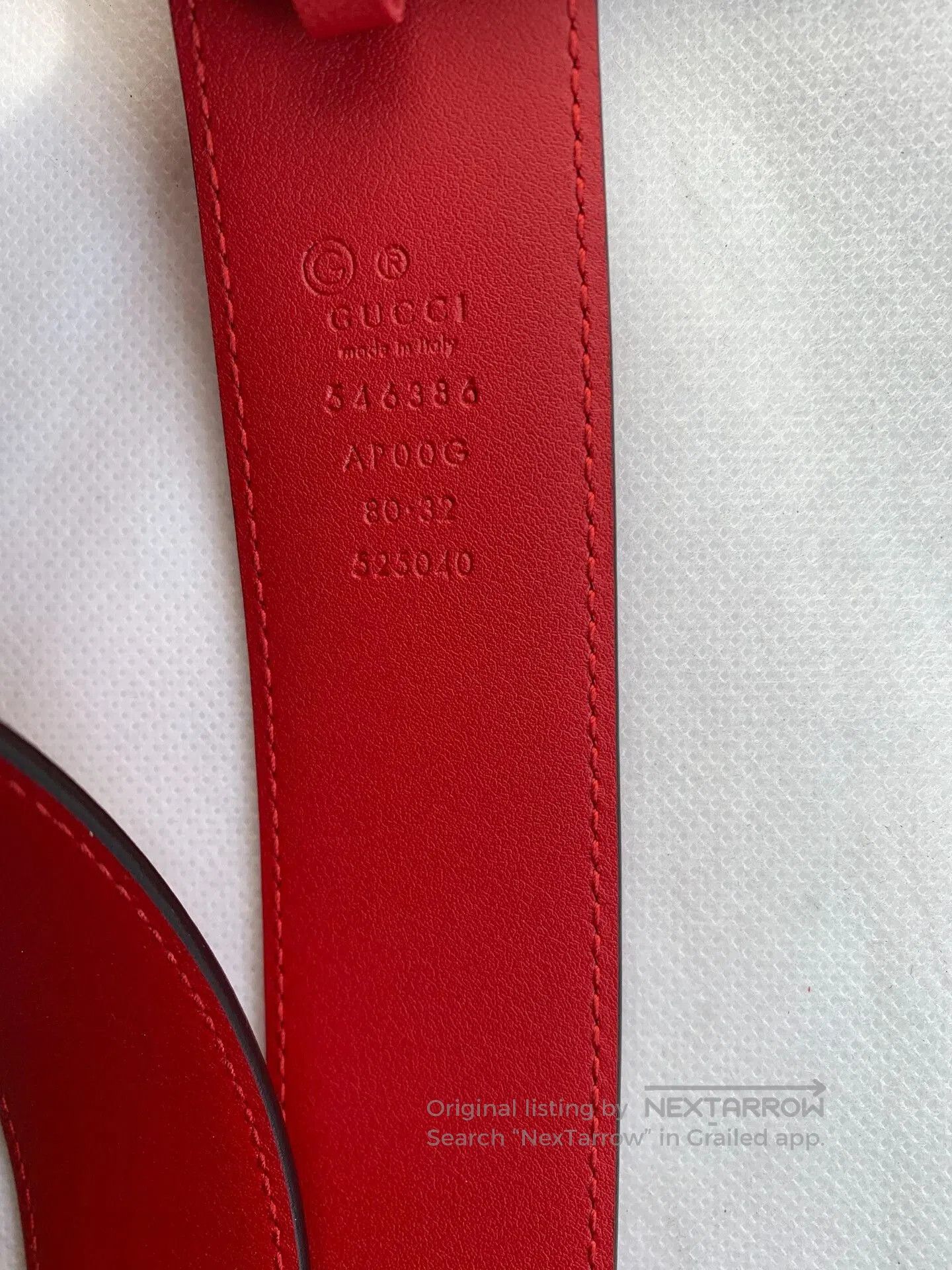 Gucci Gucci Red Belt. Size ONE SIZE - 5 Thumbnail