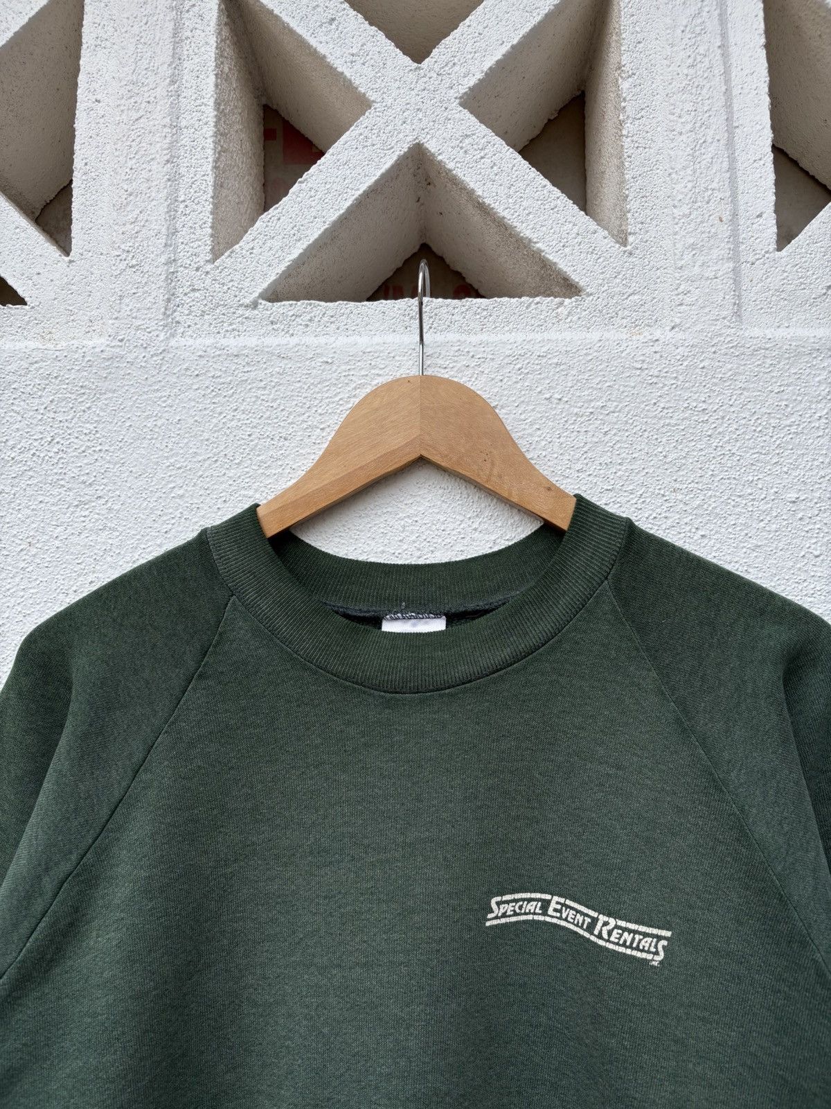 Vintage Vintage 90s Sun Faded Big Spell Out Baggy Sweatshirt Size US XL / EU 56 / 4 - 2 Thumbnail