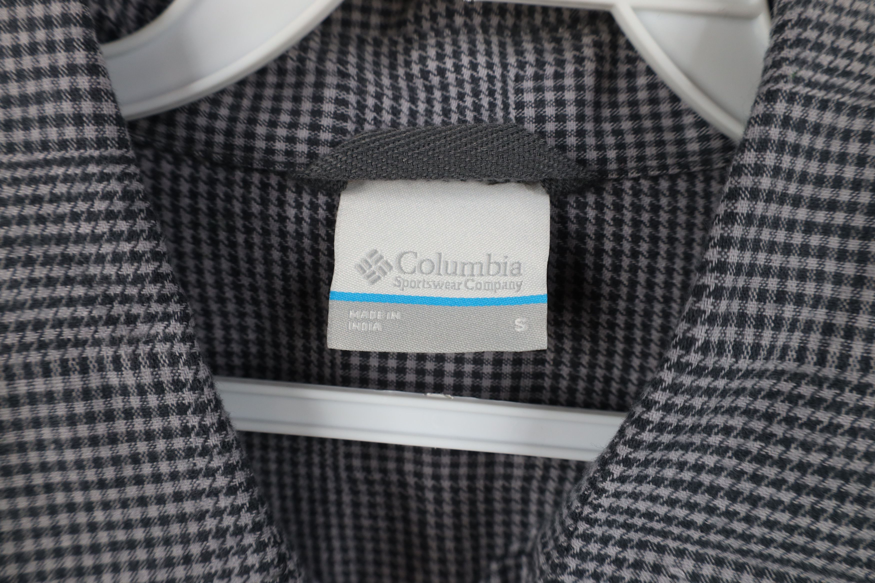 Columbia New Columbia Houndstooth Flannel Collared Button Shirt Gray Size US S / EU 44-46 / 1 - 9 Thumbnail