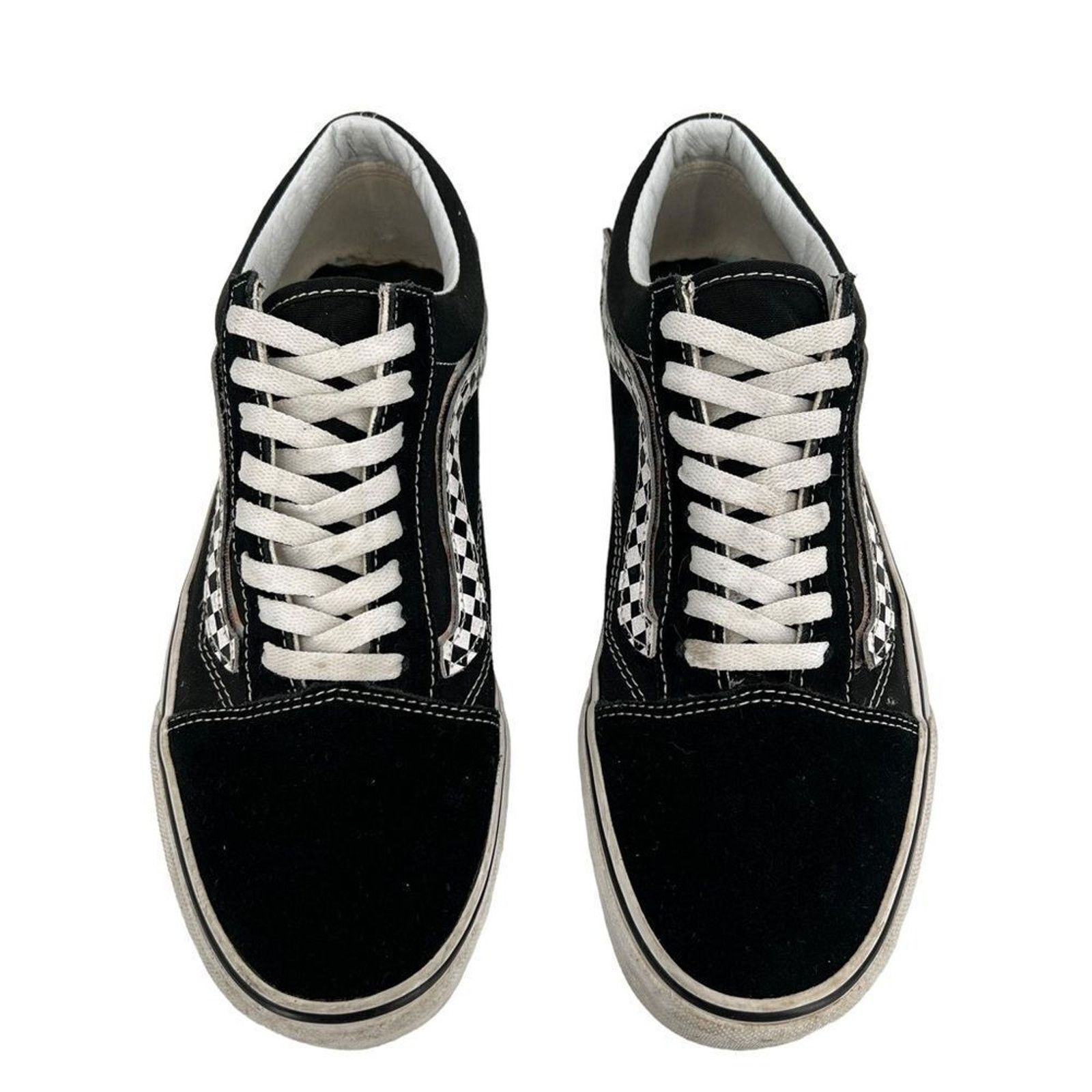 Vans Vans Old Skool Black & White Checkered Jazz Stripes Size US 10.5 / EU 43-44 - 3 Thumbnail