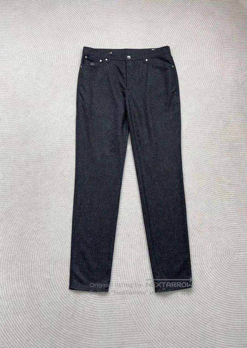 Brunello Cucinelli Brunello Cucinelli Gray Wool Casual Pants. Size US 38 / EU 54 - 2 Thumbnail