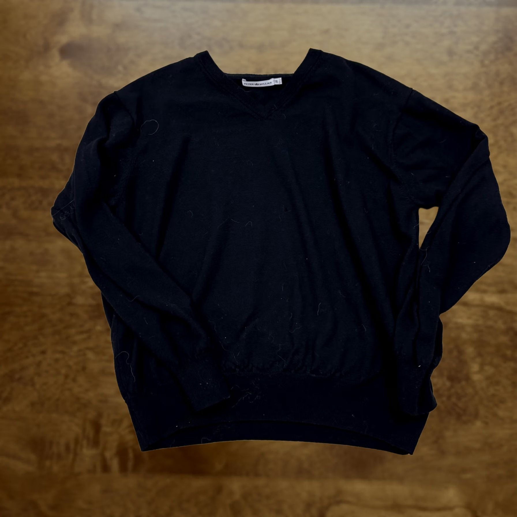 Peter Millar Peter Millar Sweater Mens XL Black 100% Merino Wool V-Neck Knit Pullover Casual Pullover Mens XL Black Merino Wool Knit V-Neck Casual Knit Pullover Size US XL / EU 56 / 4 - 1 Thumbnail