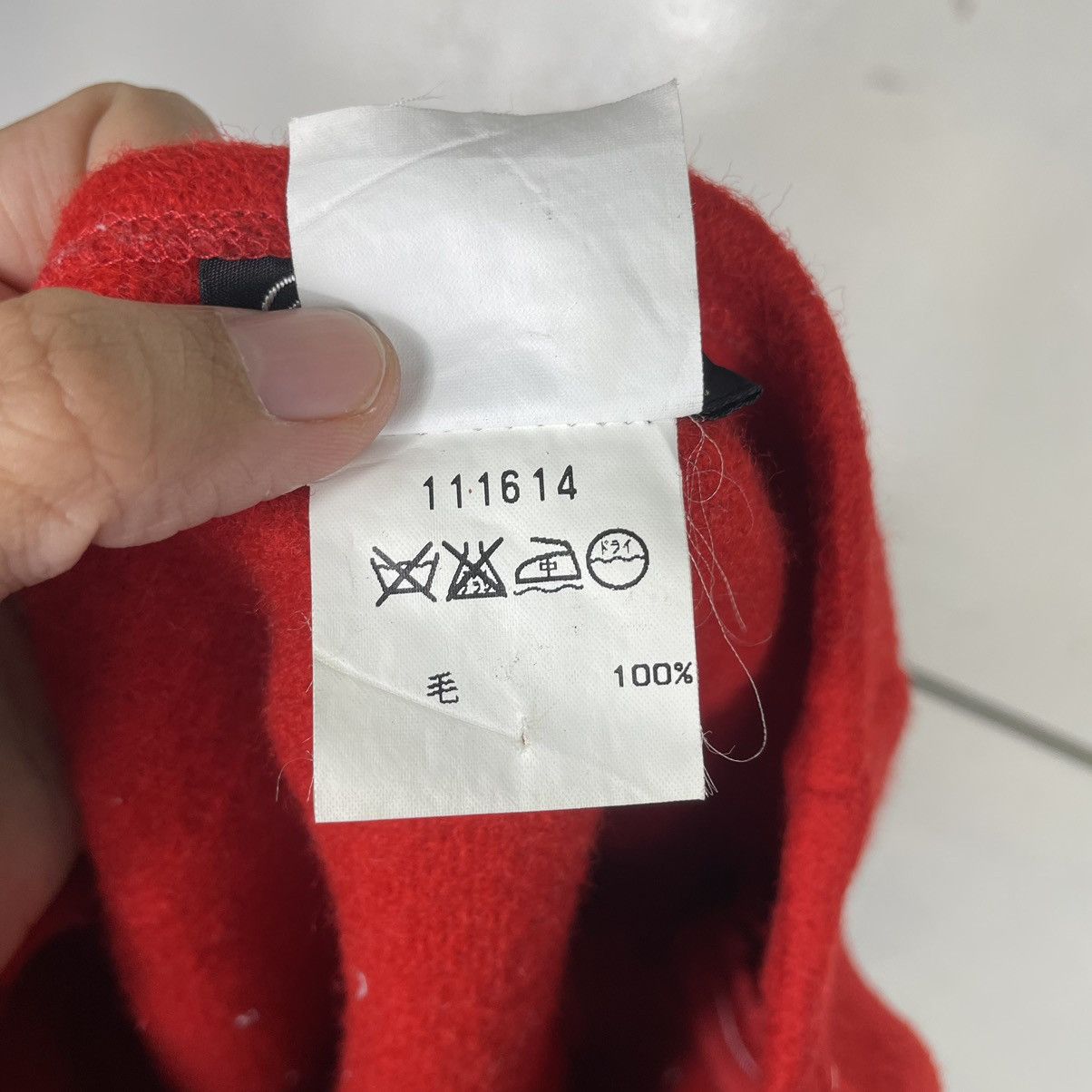 agnes b. 💥AGNES B WOOL RED MINI SKIRT Size 26" / US 2 / IT 38 - 8 Thumbnail
