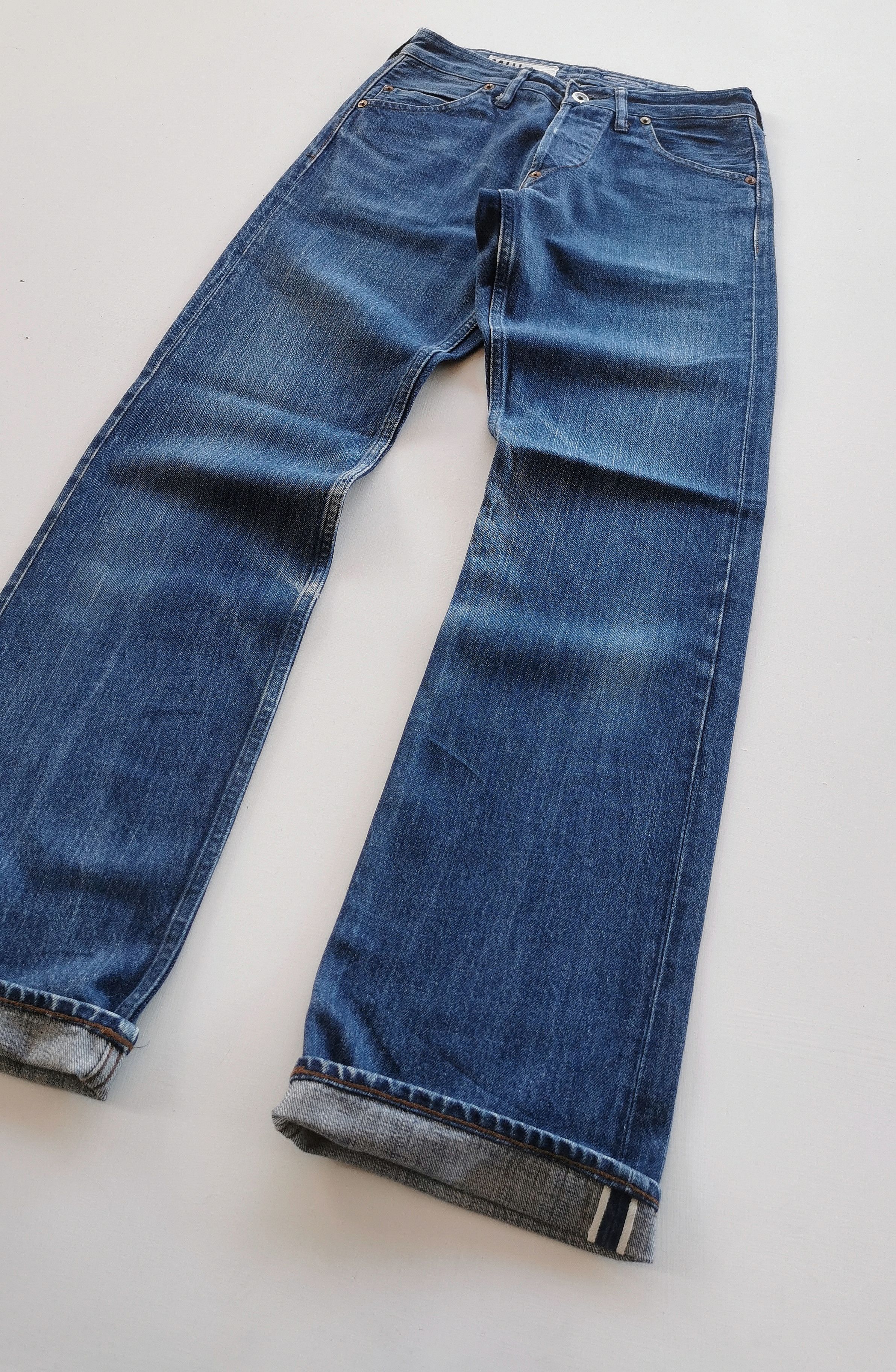 Margaret Howell MHL Canton Overalls Worker Selvedge Denim Size US 27 - 7 Thumbnail