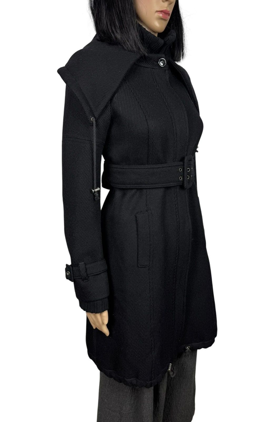 Max Mara Max Mara Wool Coat Belted Twill size UK6 US4 Size XS / US 0-2 / IT 36-38 - 4 Thumbnail
