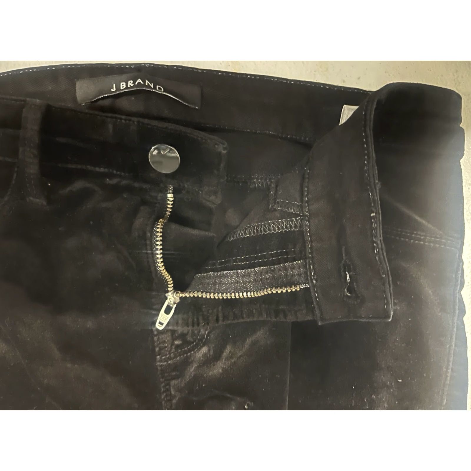 J Brand JBrand Super Skinny Jeans Black 28 Women Velvety Denim Stretch 5-Pocket Regular Sliming Fall Winter Spring Urban Vintage No Size 28" / US 6 / IT 42 - 6 Thumbnail
