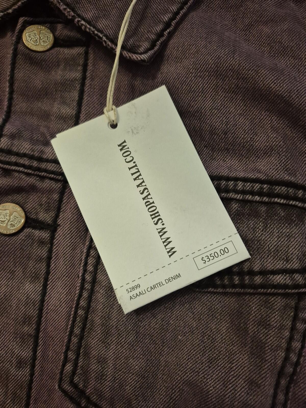 Asaali Asaali Denim Jacket Size New BNWT $350 MSRP Size US L / EU 52-54 / 3 - 2 Thumbnail