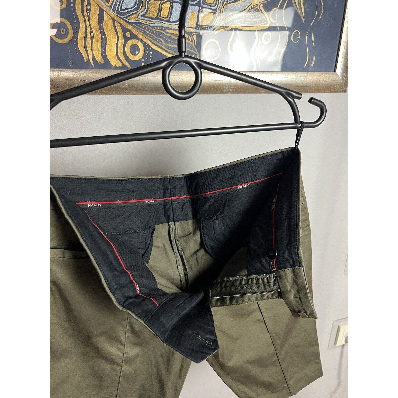 Prada MINT! Prada Khaki Green Unisex Dress Chino Shorts Size 42 Size 28" / US 6 / IT 42 - 6 Thumbnail