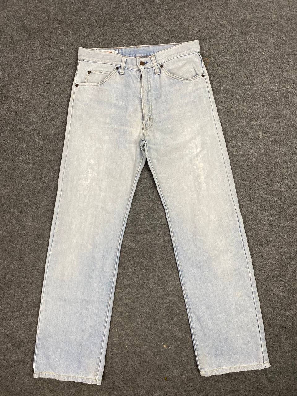 Big John vintage big john light wash distressed denim nice design Size US 31 - 7 Thumbnail
