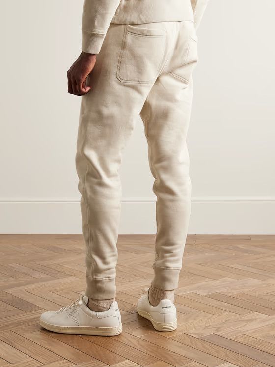 Tom Ford o1s22i1n0125 Cotton Drawstring Sweatpant in Beige Size US 36 / EU 52 - 3 Thumbnail