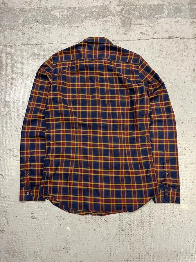 Gucci Gucci Checkered Bordeaux & Navy Shirt Size US S / EU 44-46 / 1 - 8 Thumbnail
